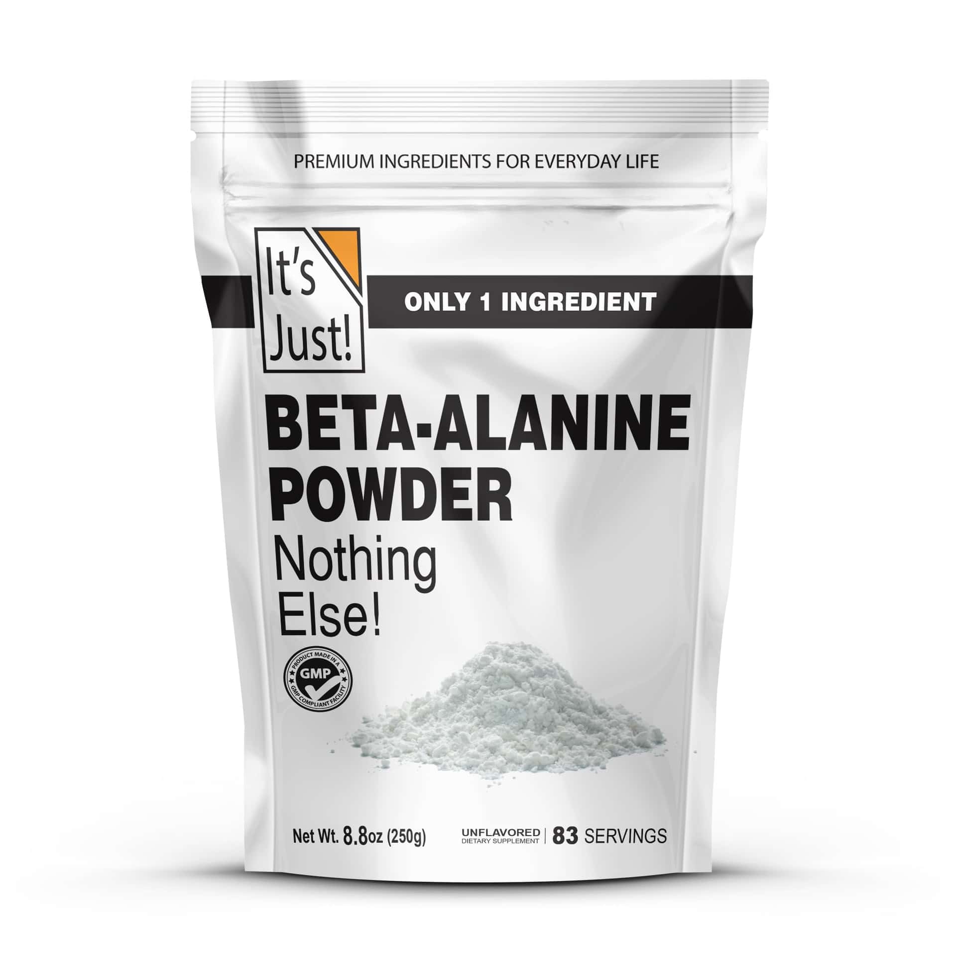 It's Just! - Beta-Alanine Powder, Pre-Workout Supplement, 250g