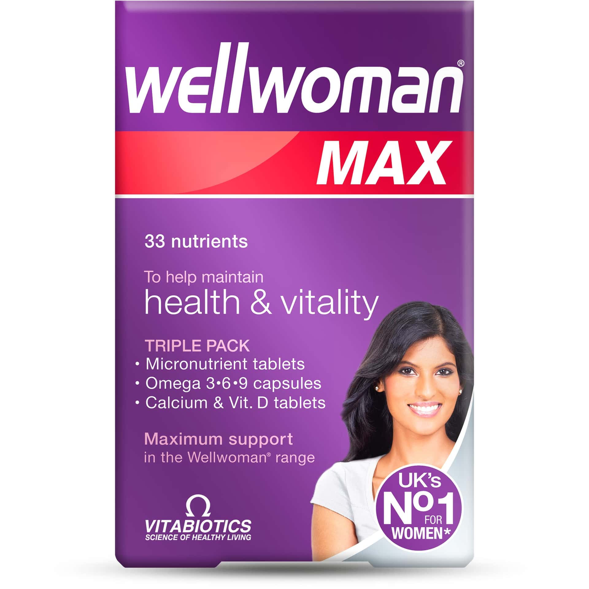 Wellwoman Max Multivitamin Tablets for Women,84 Count