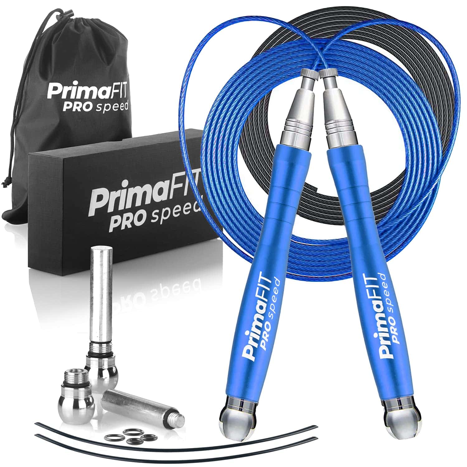 PrimaFIT Springseil Erwachsene Fitness Pro Speed Jump Rope