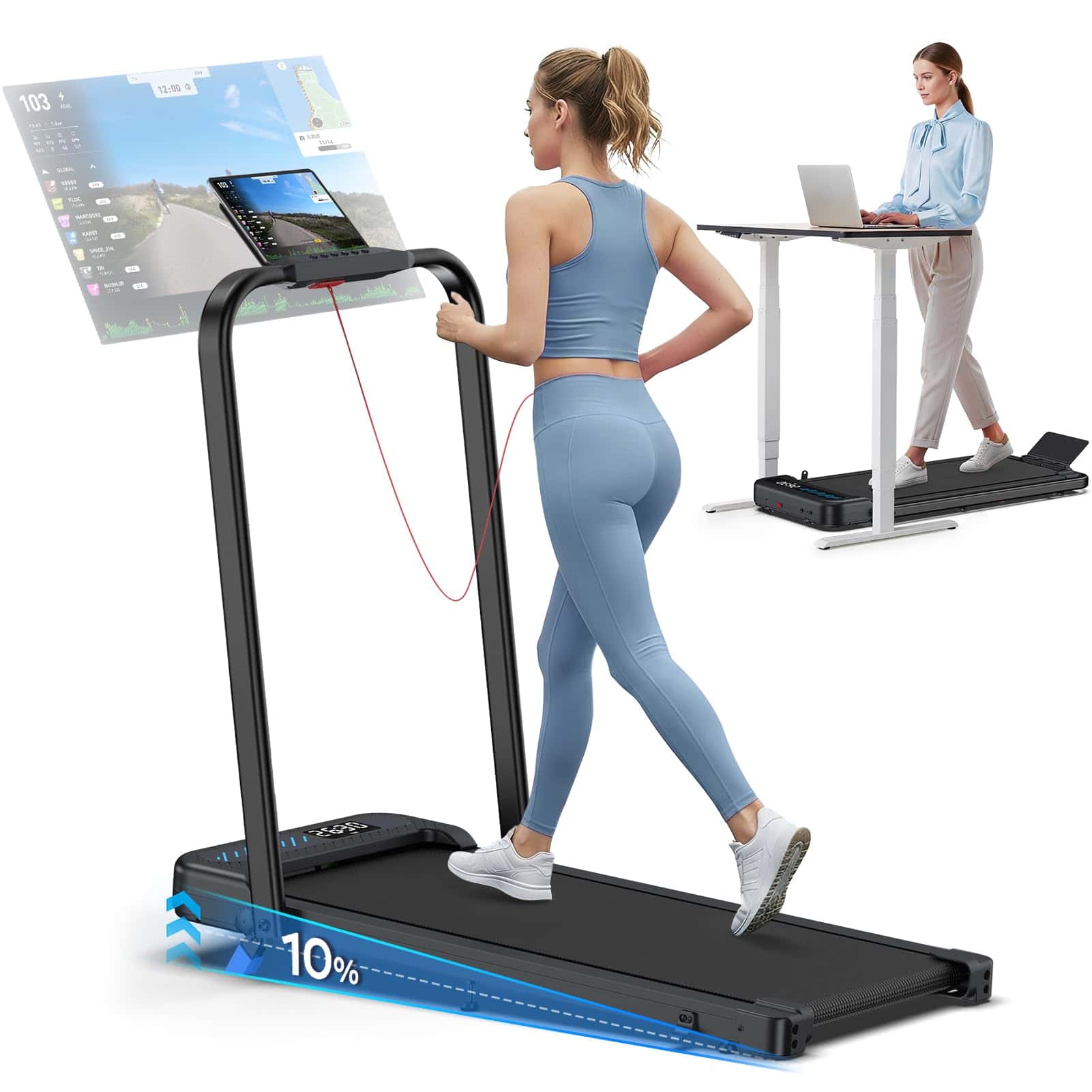 Cardirun Walking Pad with Incline
