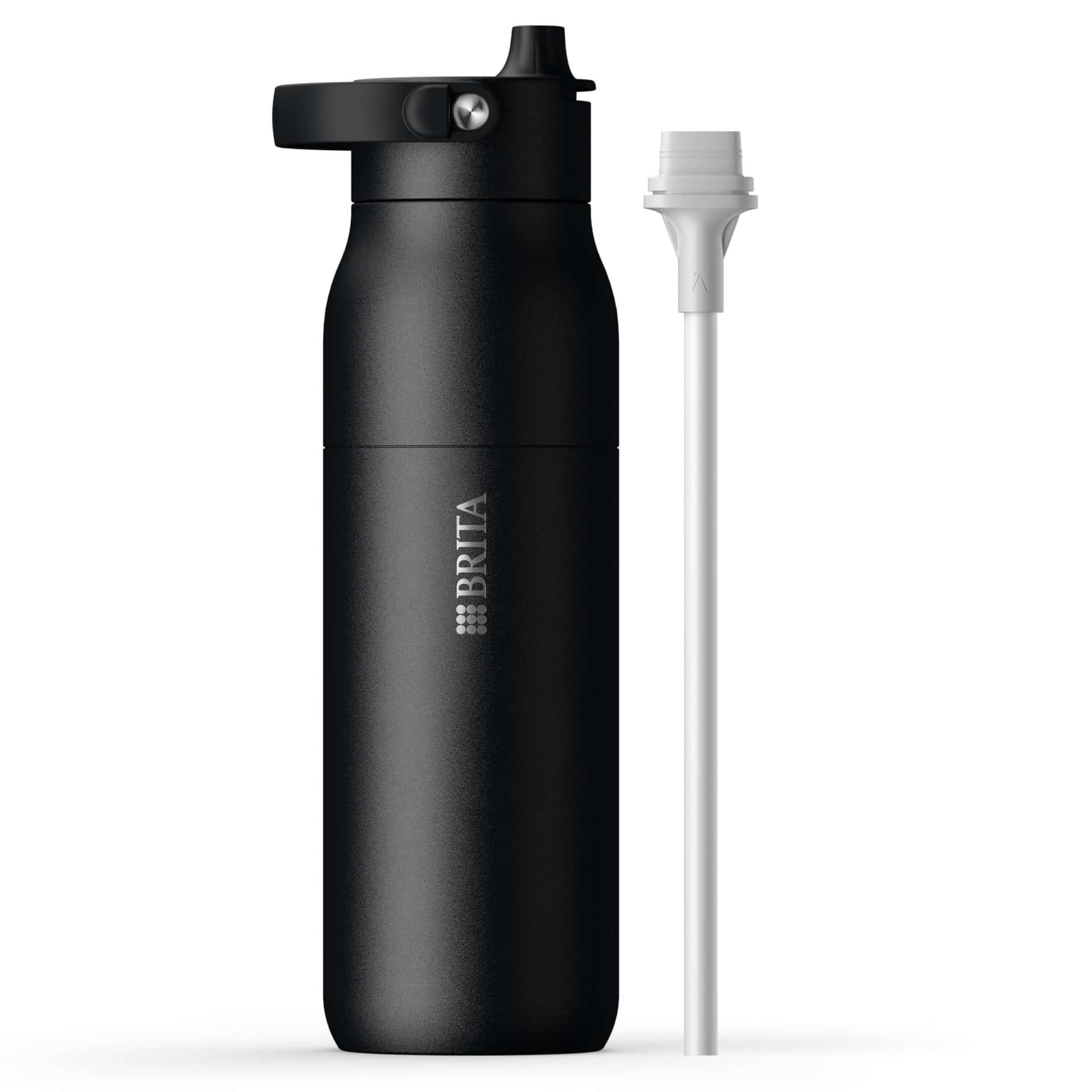BRITA LARQ Essential Trinkflasche mit Strohhalm (1L
