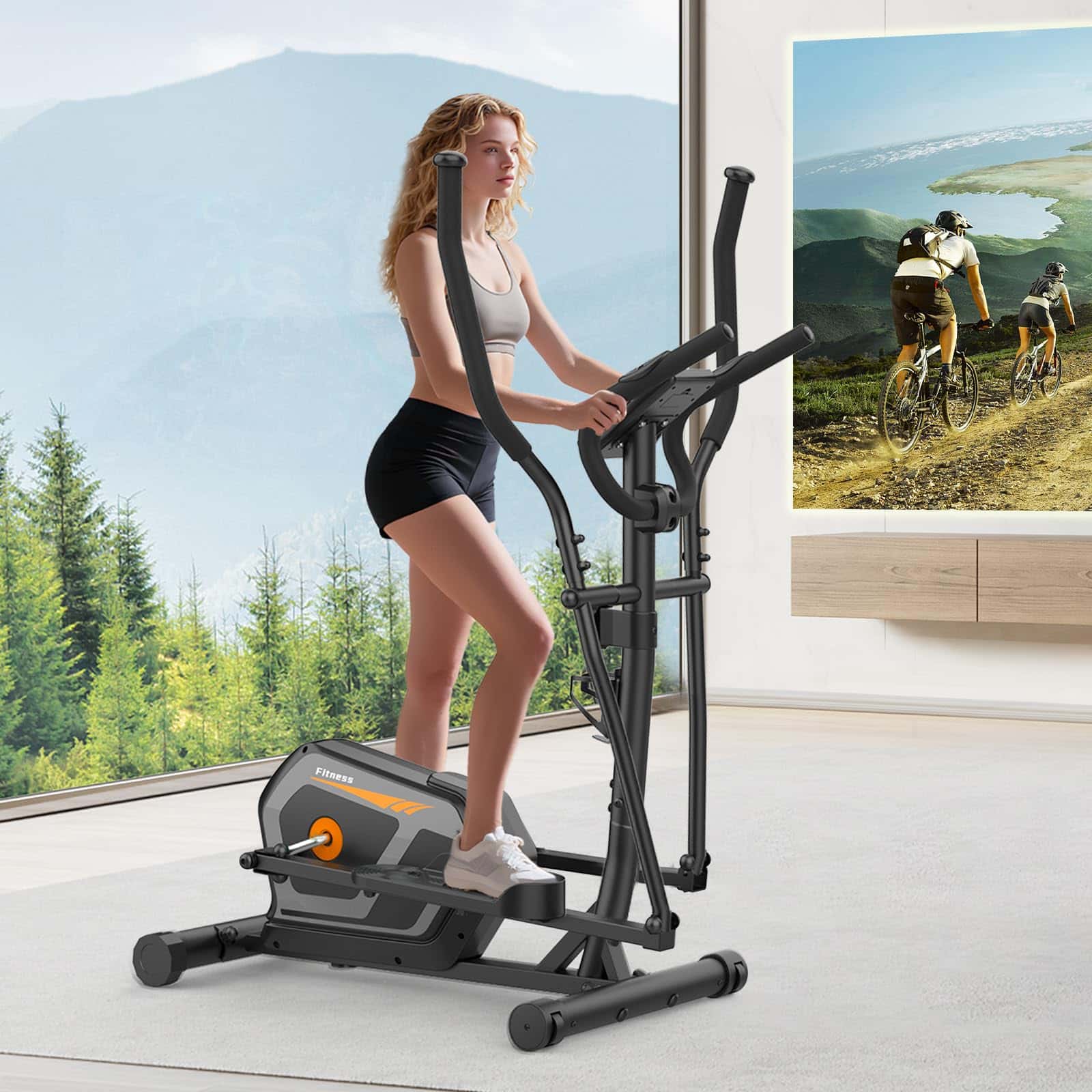 Crosstrainer für Zuhause,Ellipsentrainer mit 16