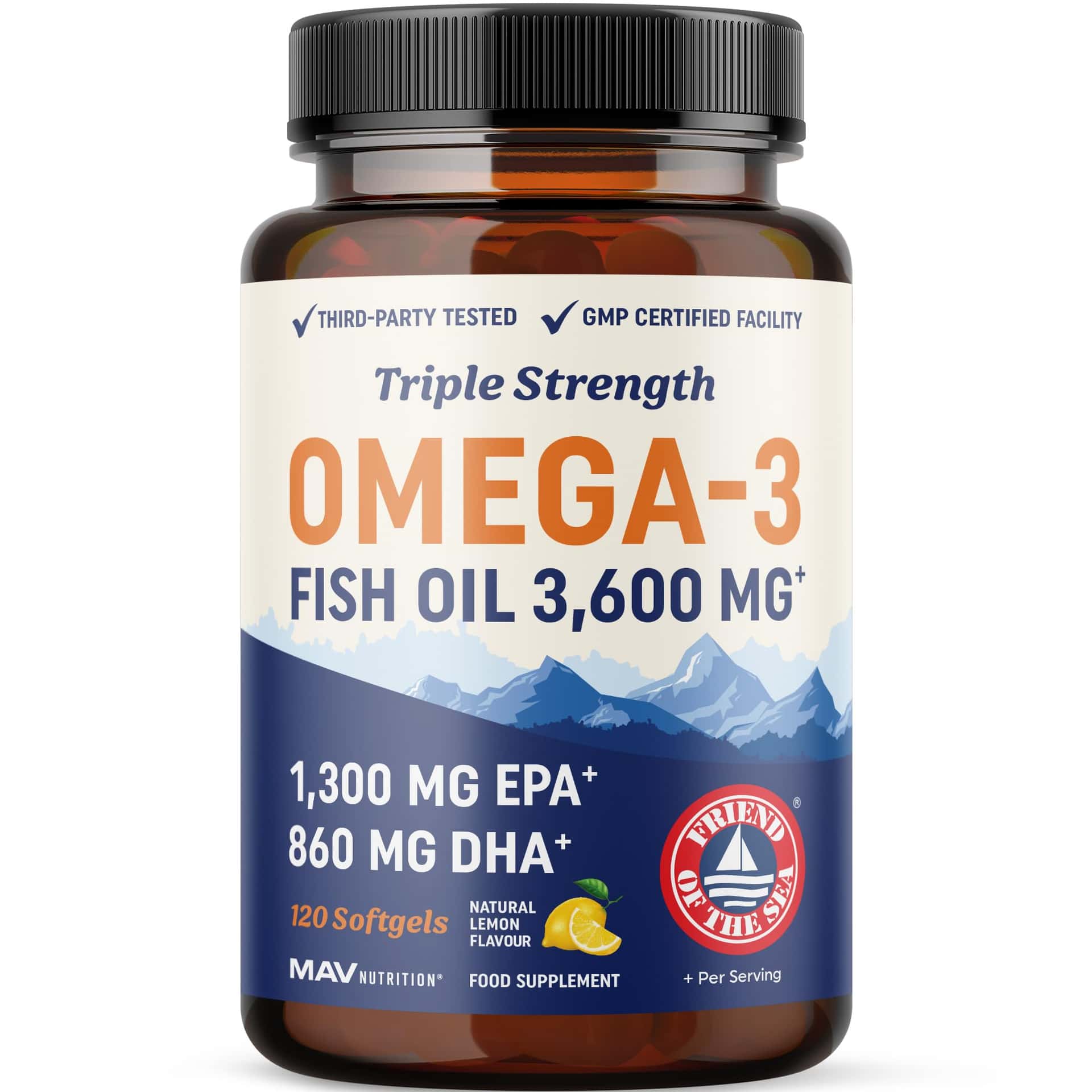 Triple Strength Omega 3 Fish Oil 3600 mg