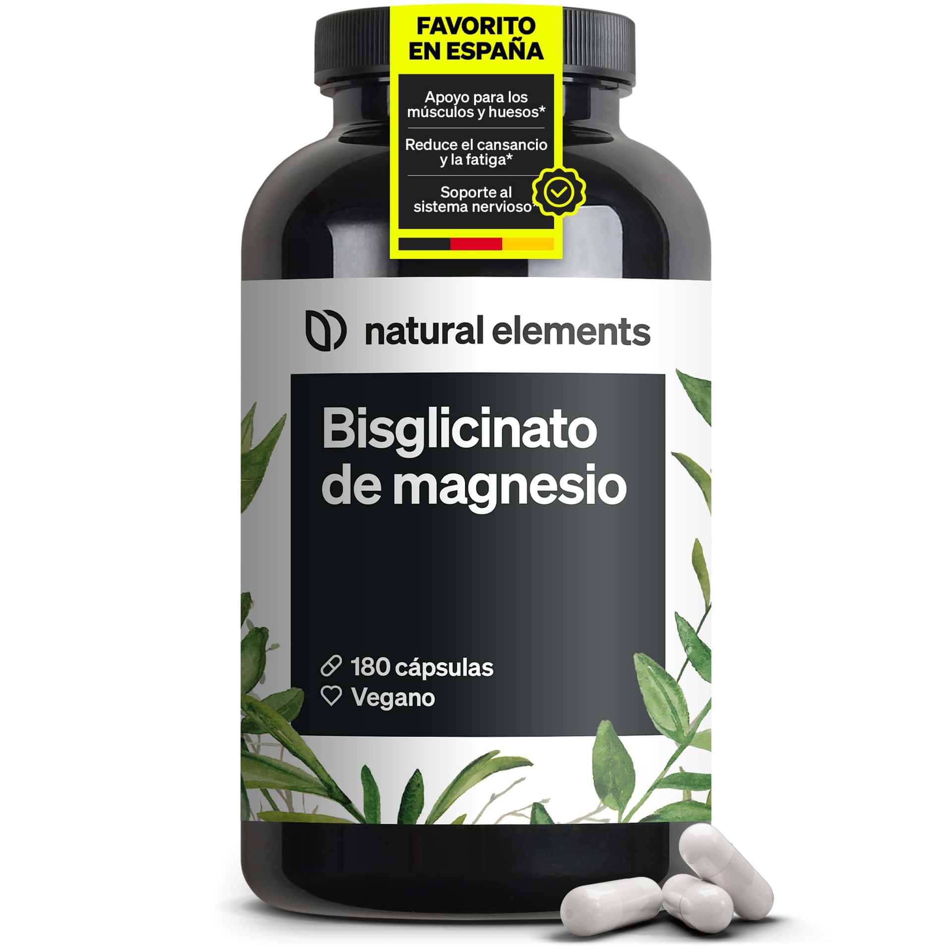 Magnésium Bisglycinate – 300 mg de magnésium élémentaire/dose journalière – 180 g