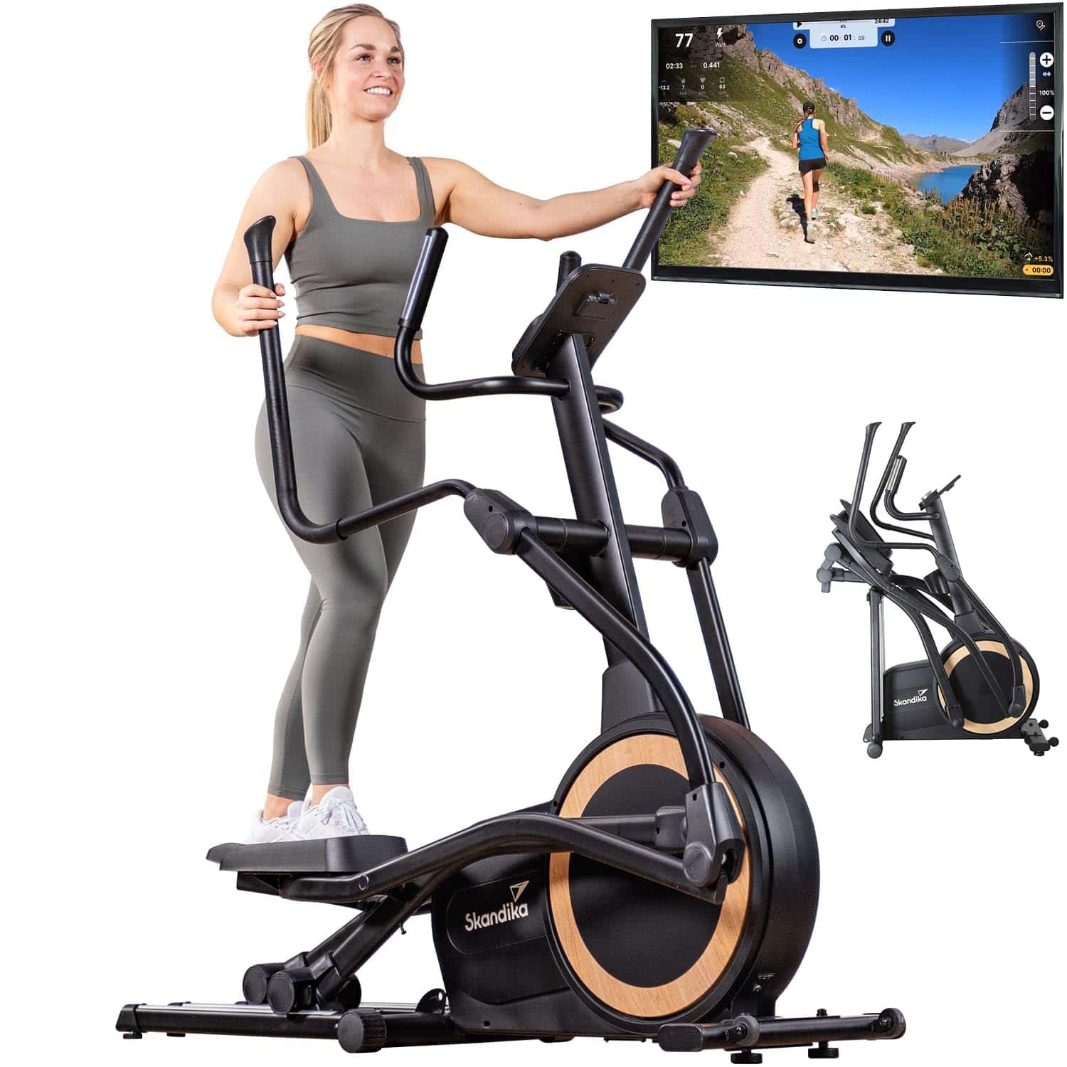 Skandika Crosstrainer für Zuhause Carbon P25-G