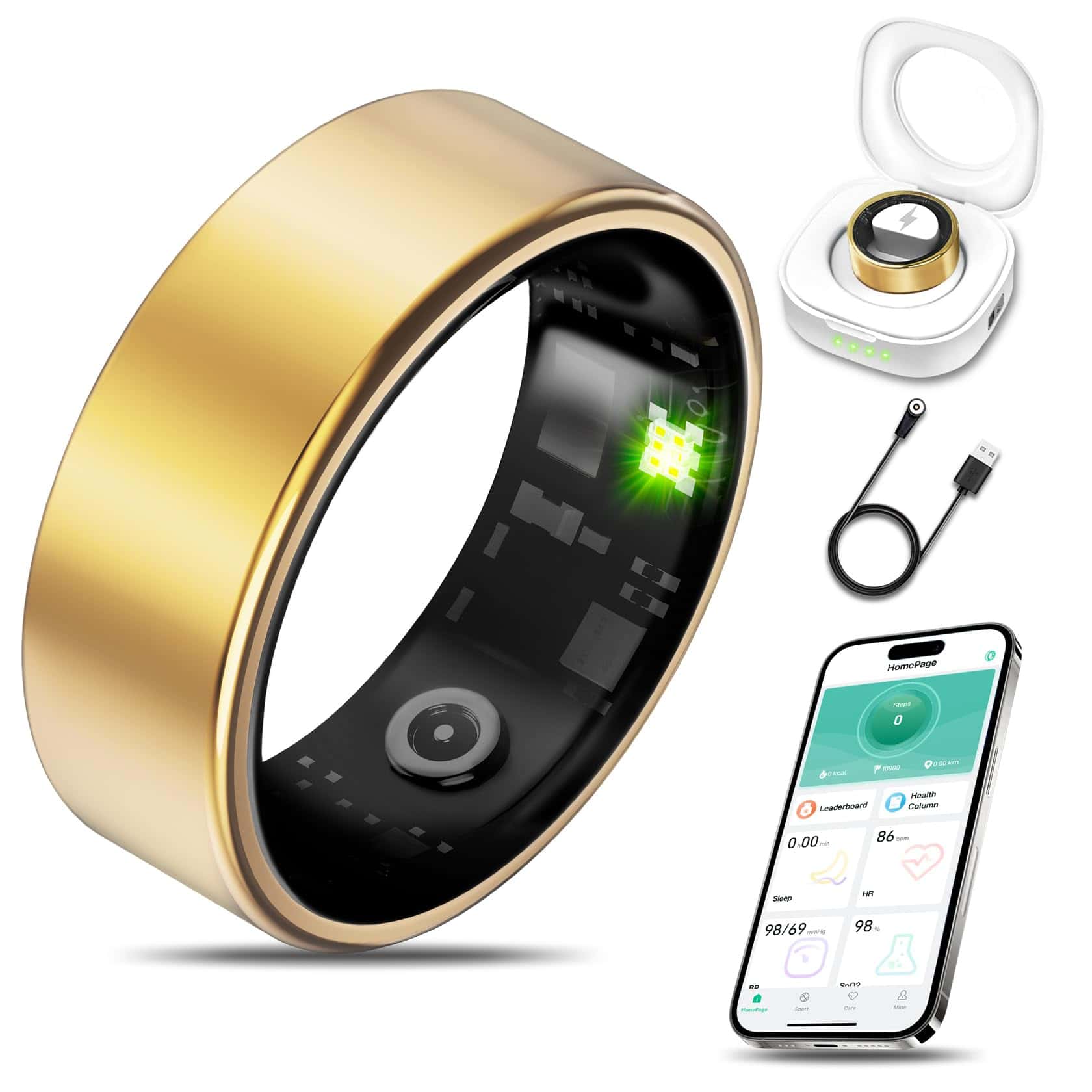 Milavan Smart Health Ring Fitness Tracker for Men Women