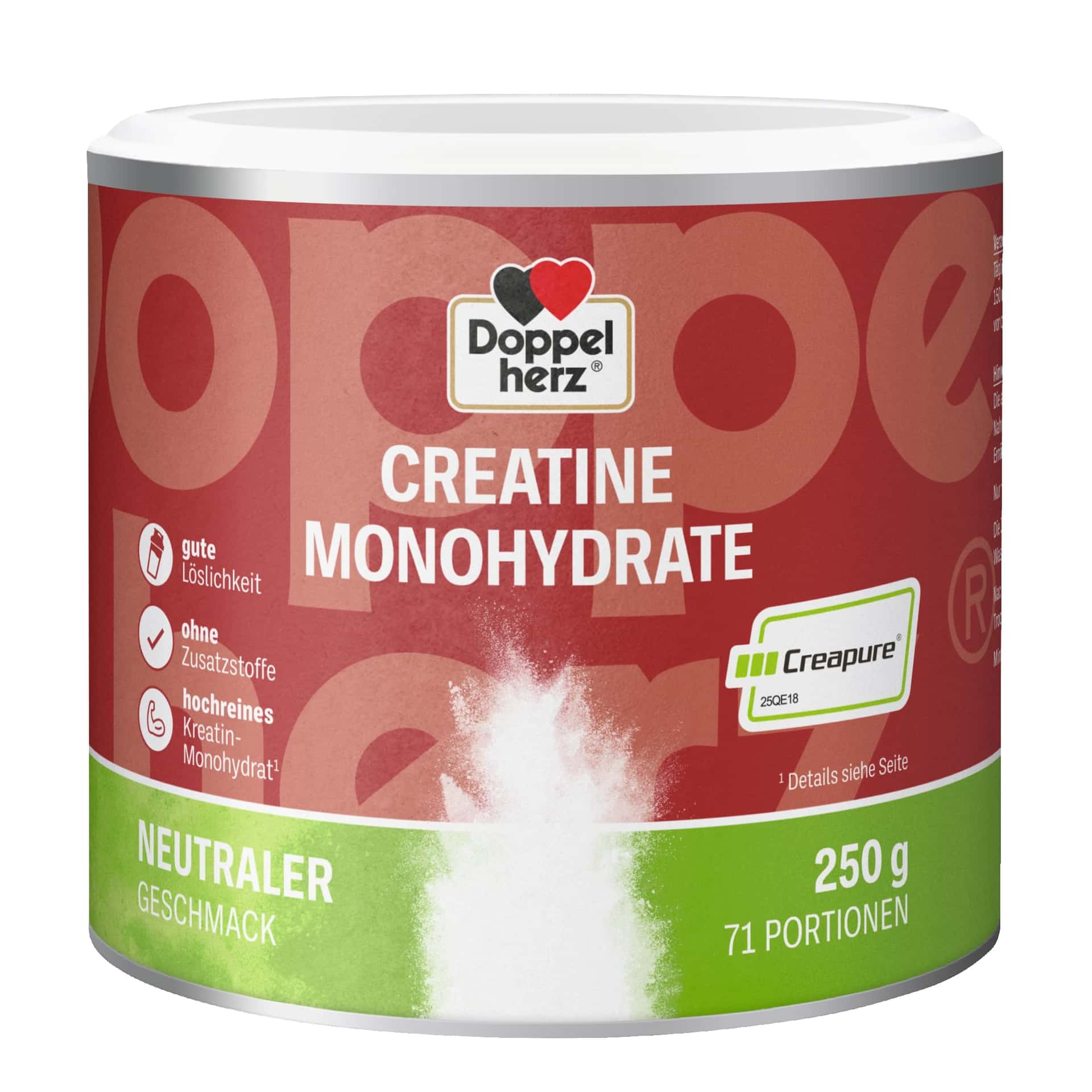Doppelherz CREATINE MONOHYDRATE – Hochreines Kreatin mit Creapure® Qualität 250g