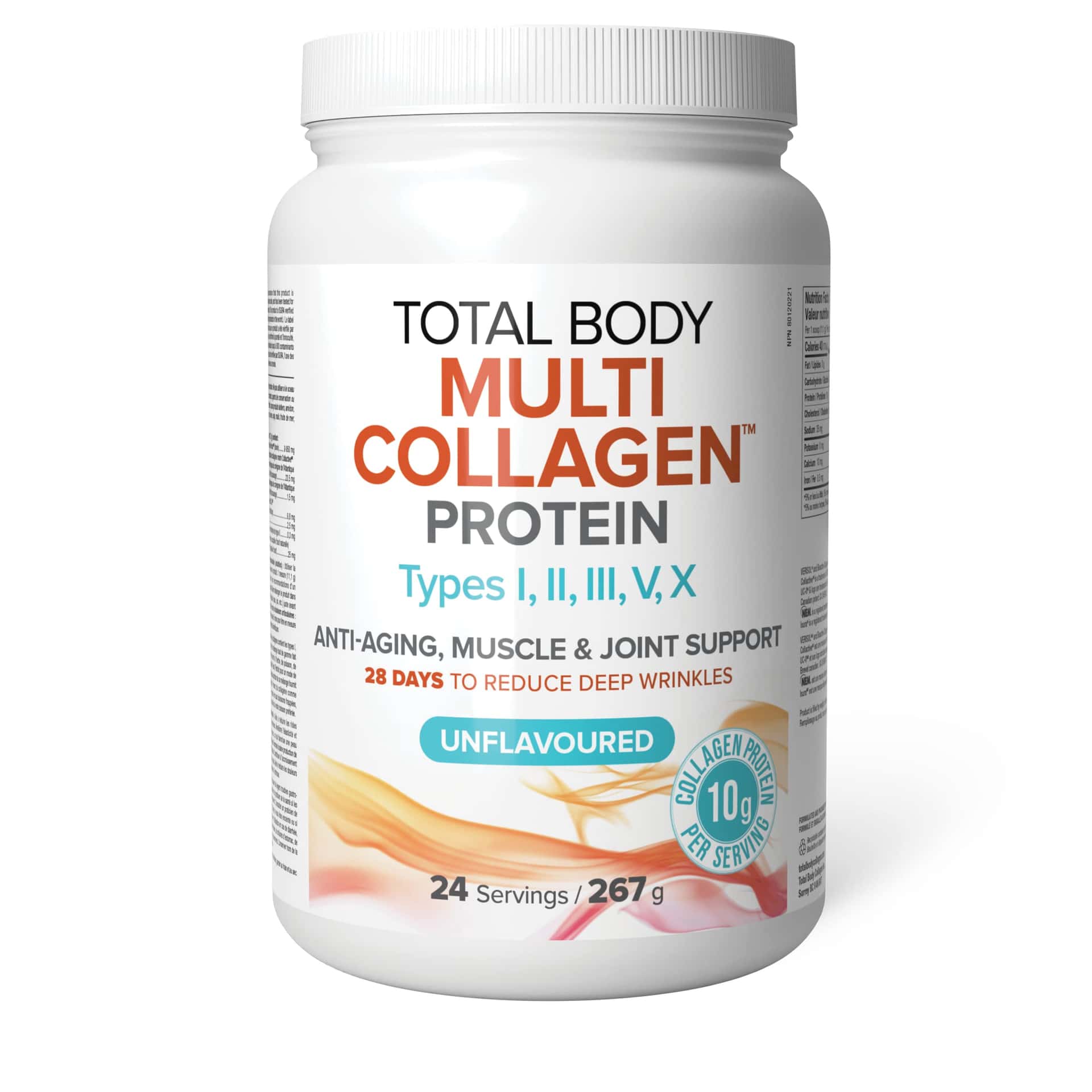 Natural Factors Total Body Multi Collagen Protein, 267g