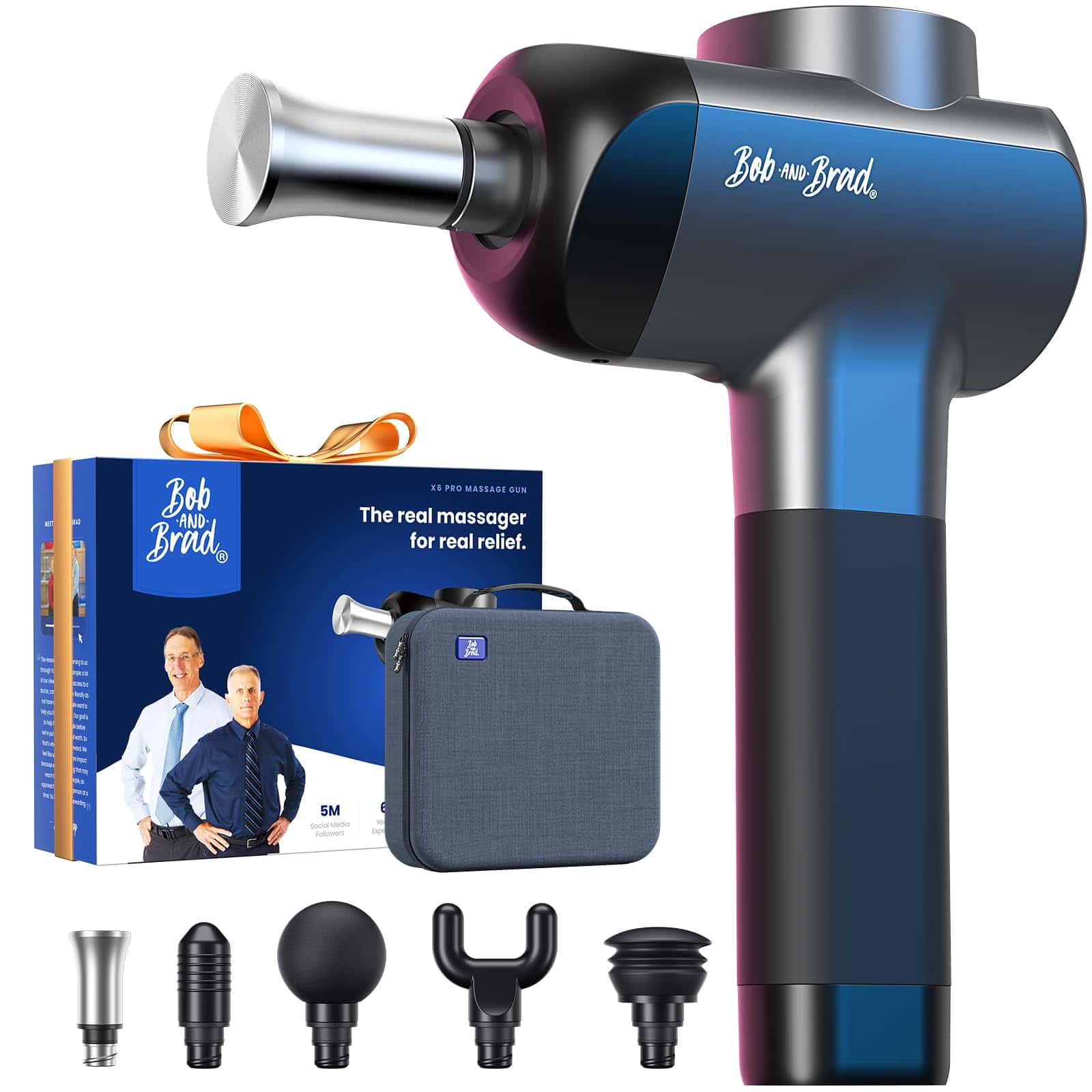 Bob and Brad X6 Pro Massage Gun Deep Tissue Percussion with