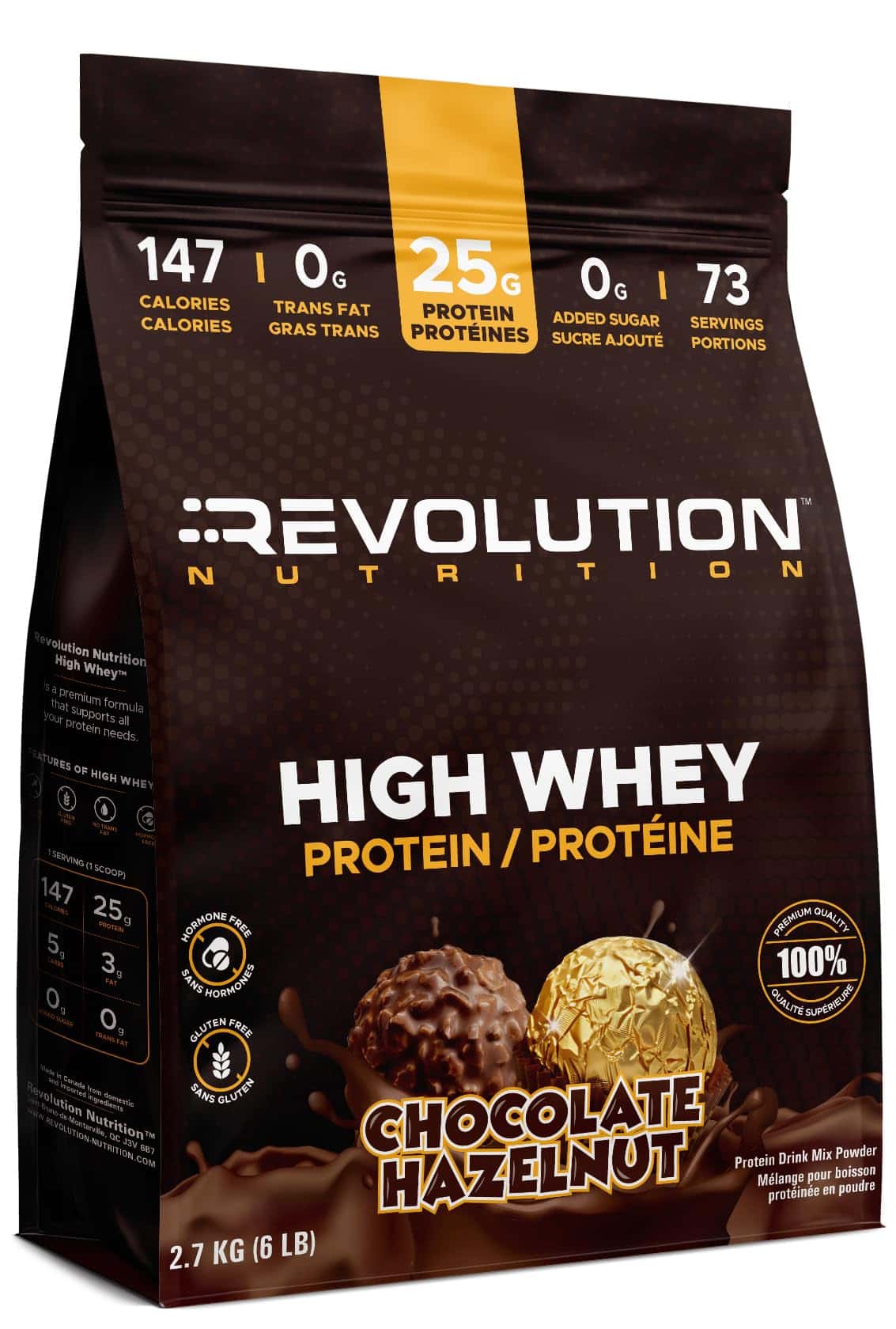Revolution Nutrition, High Whey, Protein Powder 6LB