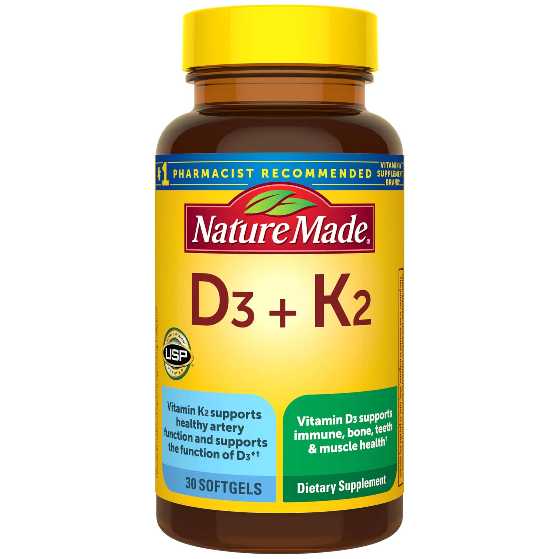Nature Made Vitamin D3 K2 Supplement