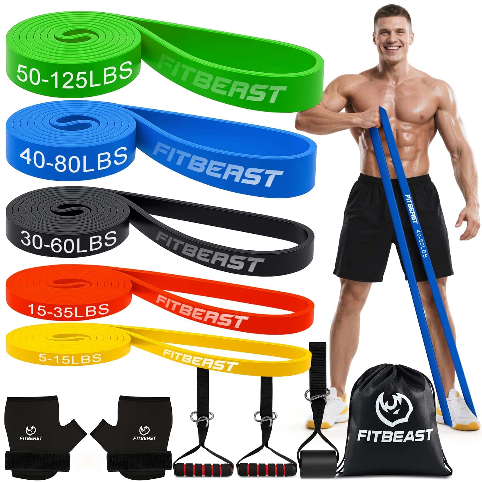 FitBeast Widerstandsbänder Set 5er
