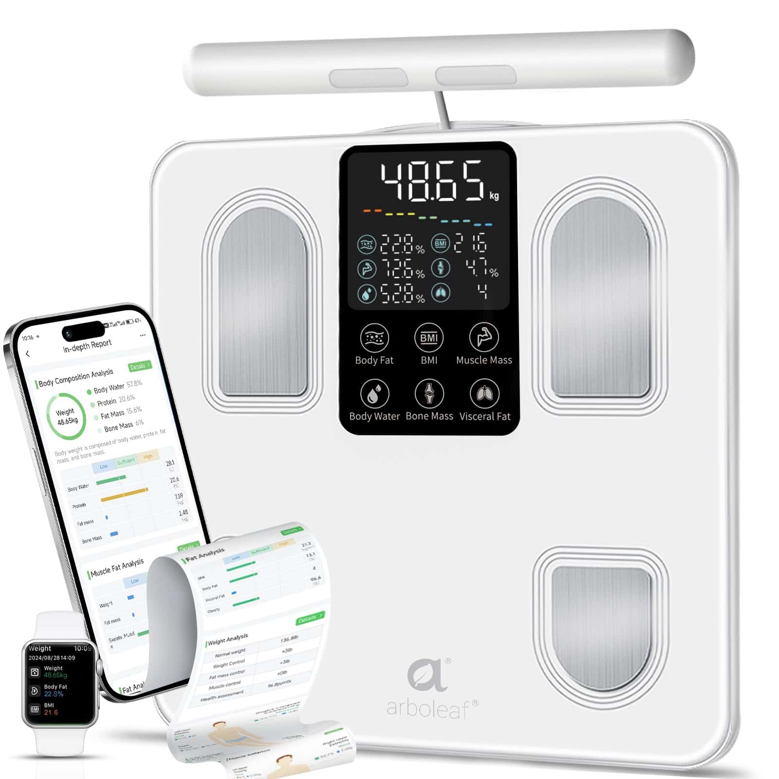 arboleaf Bilancia Intelligente con Analisi Corporea