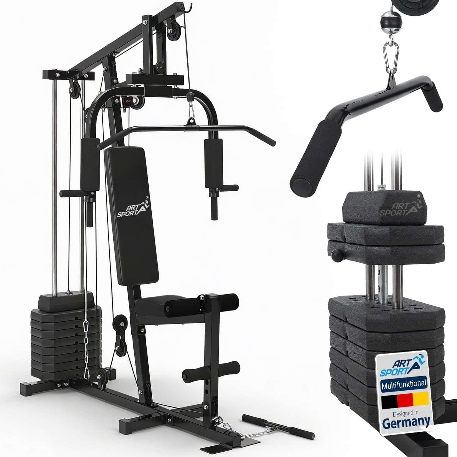ArtSport Kraftstation ProfiGym 2000 mit Latzug- &