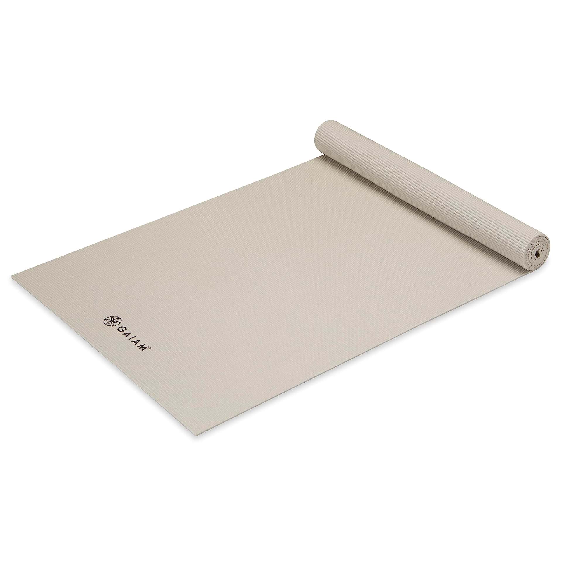 Gaiam Yoga Mat Premium Solid Color Non Slip Exercise &