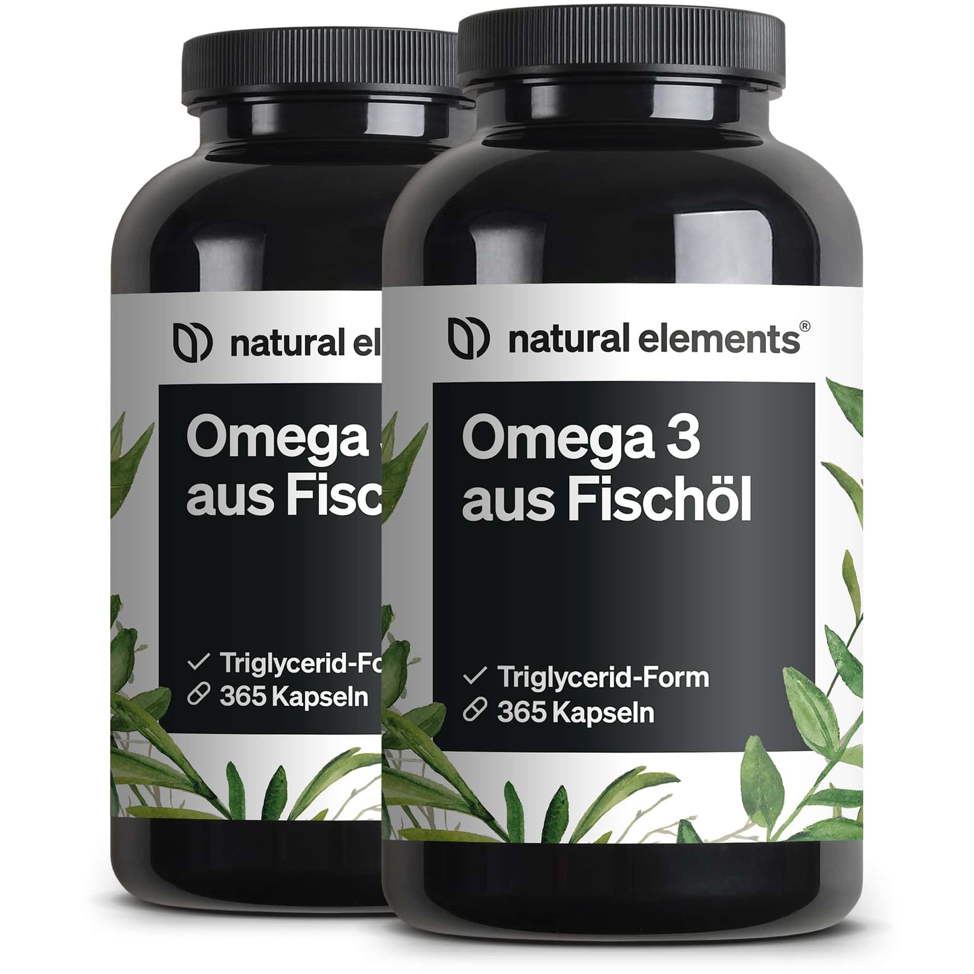 natural elements Omega 3 (2er Set) – 2x 365 Kapseln