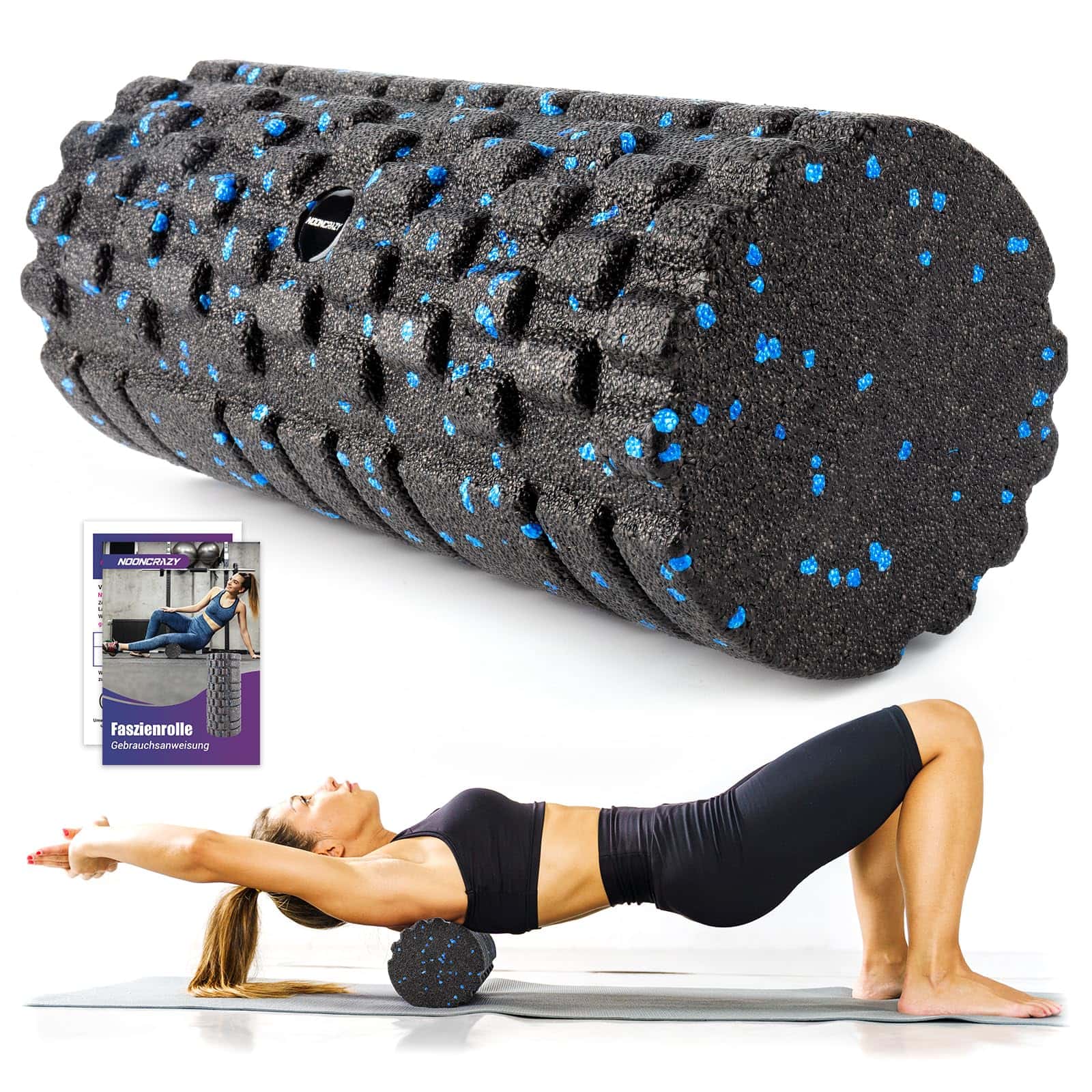 nooncrazy Faszienrolle mit 3D-Texturmassage