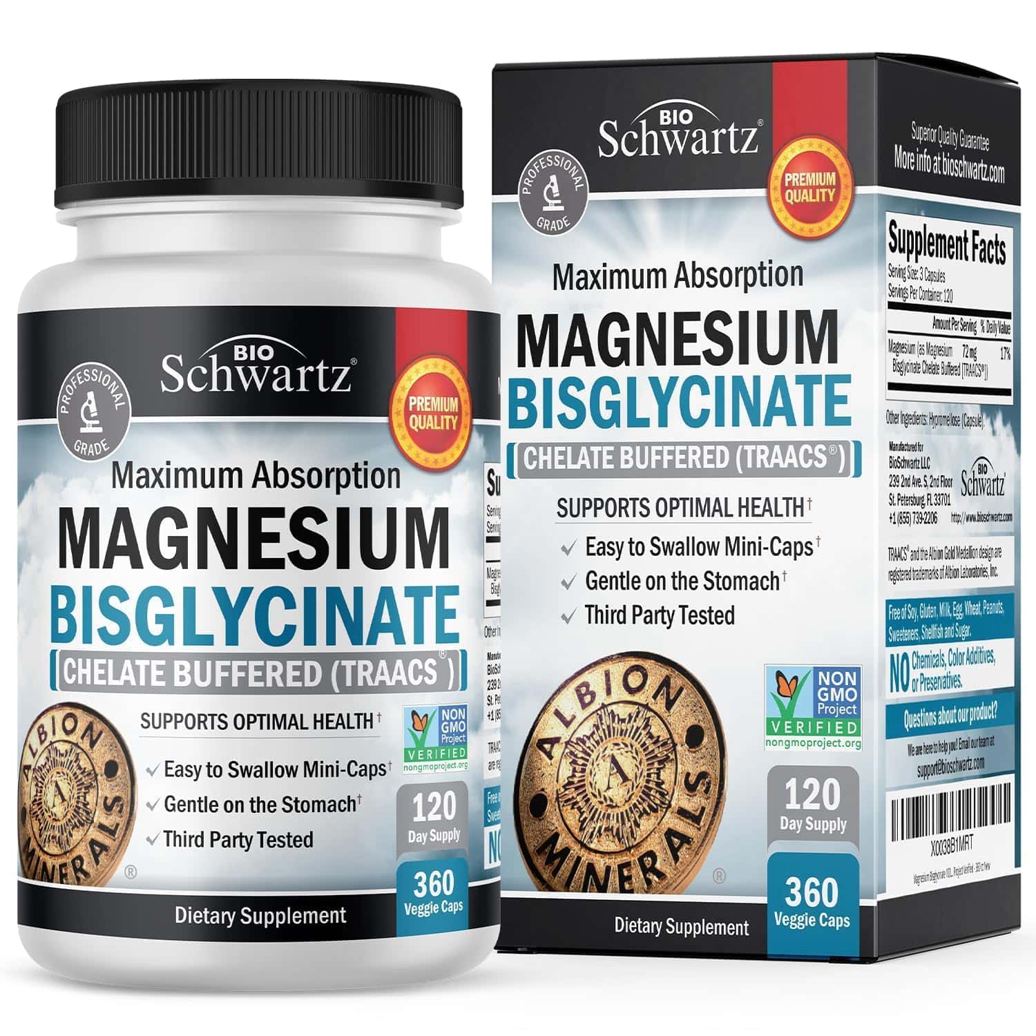 Magnesium Bisglycinate Chelated Supplement