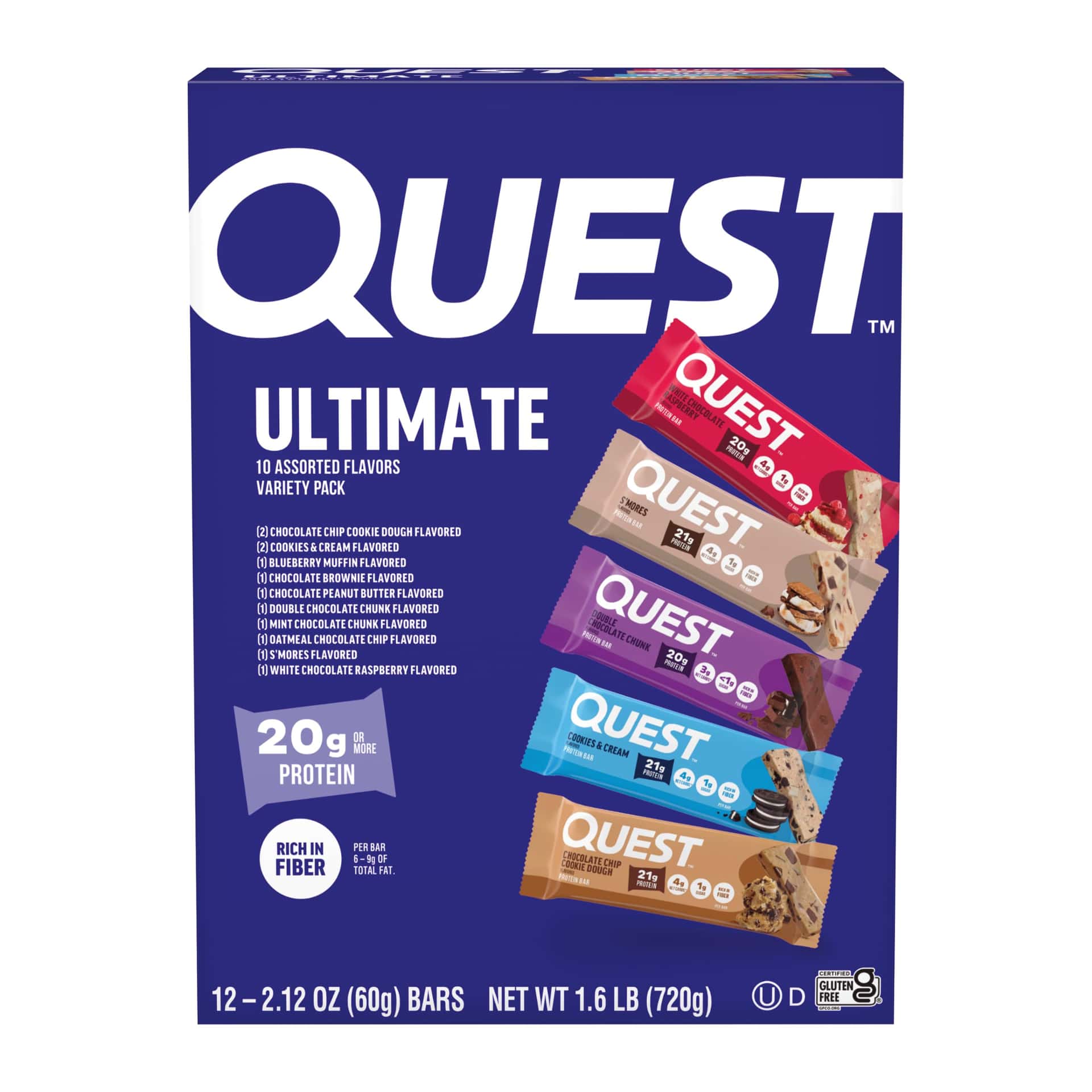 Quest Nutrition Ultimate Variety Pack Protein Bars