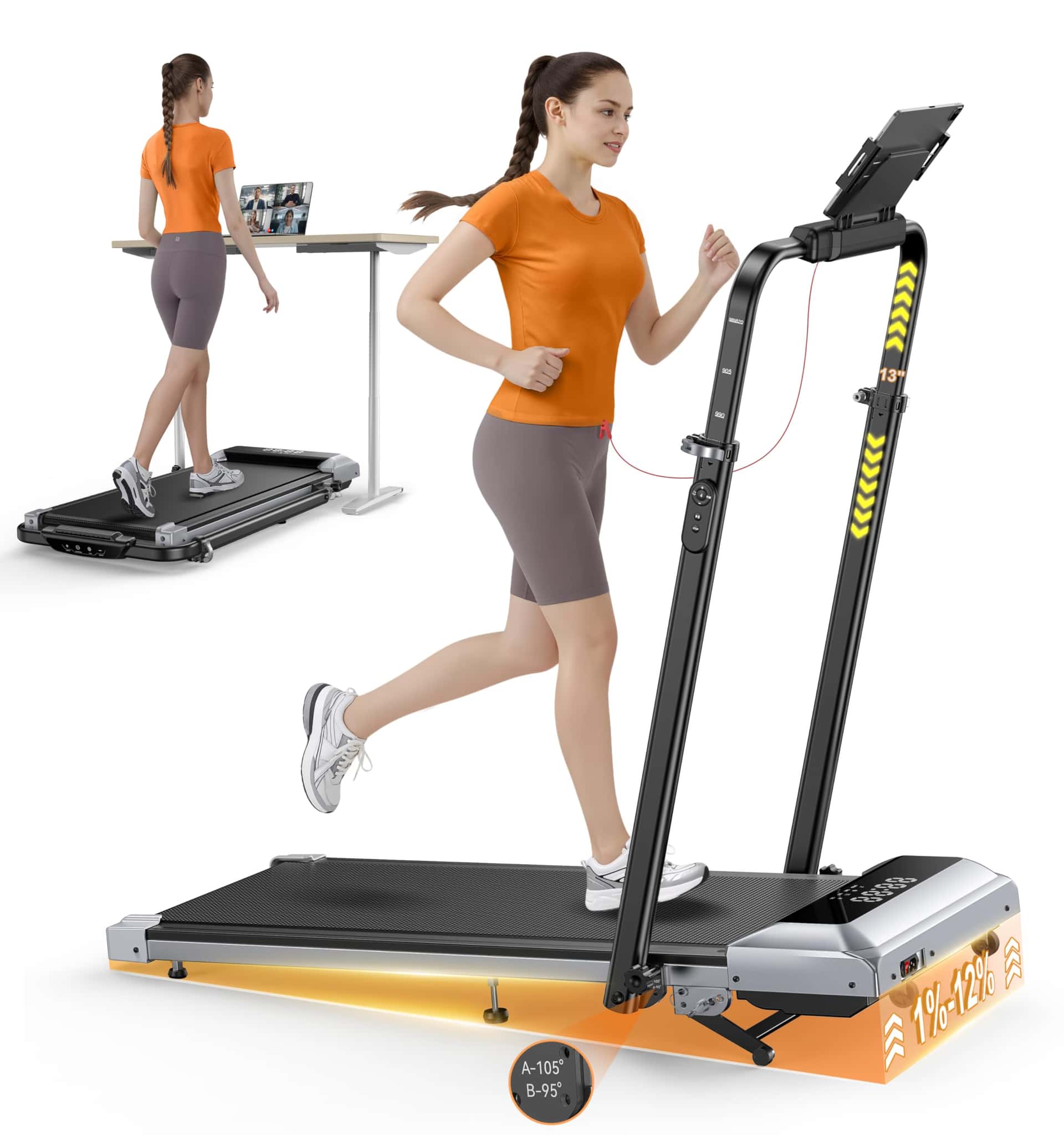 Laufband für Zuhause mit 12% Steigung