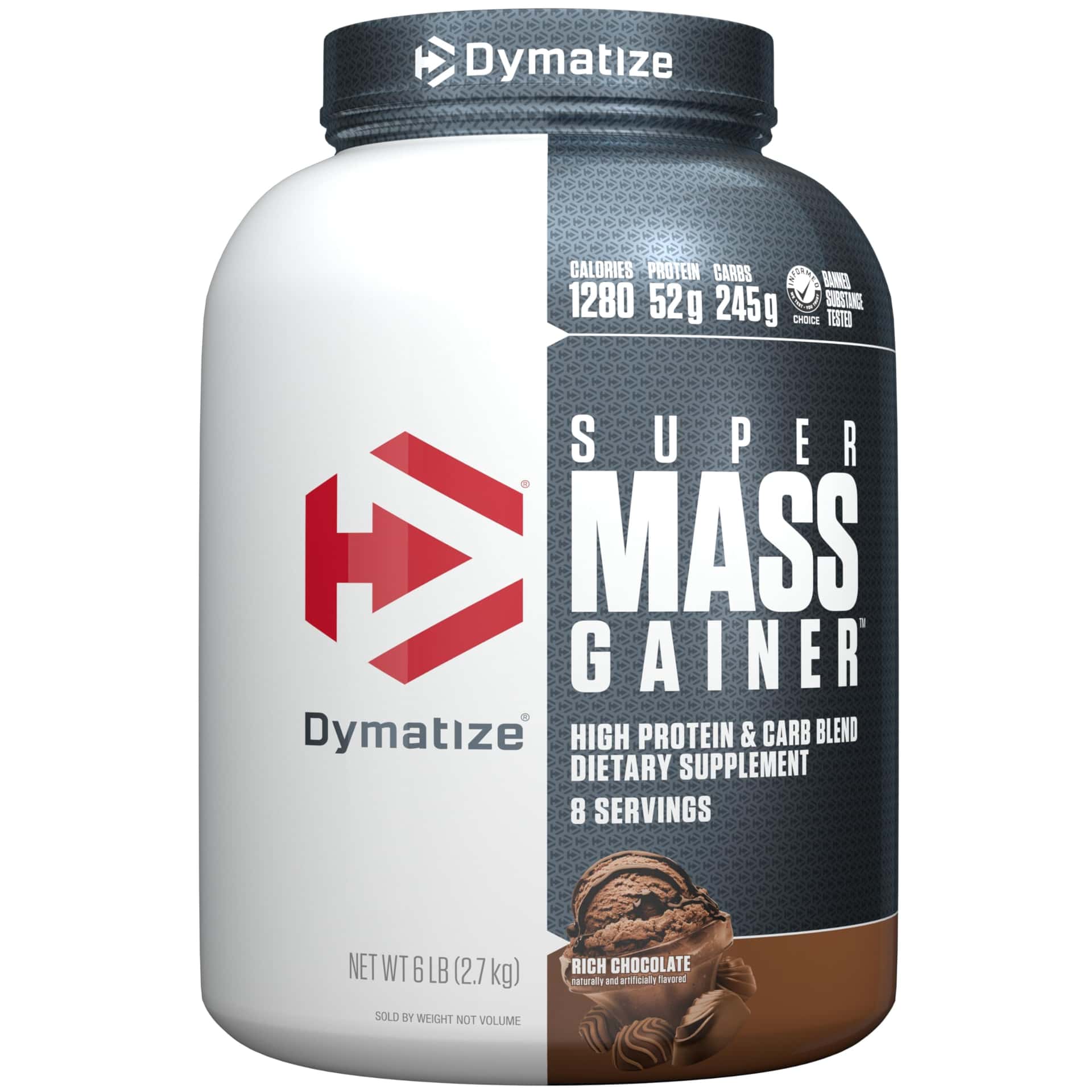 Dymatize Super Mass Gainer Protein Powder, Rich Chocolate, 52g