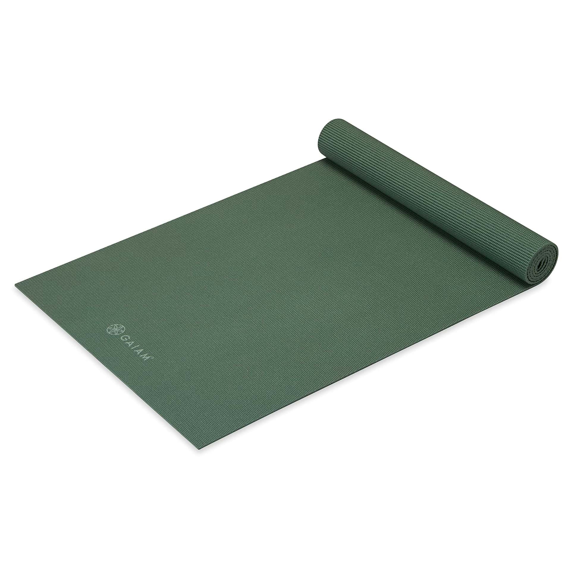 Gaiam Yoga Mat Premium Solid Color Non Slip Exercise &