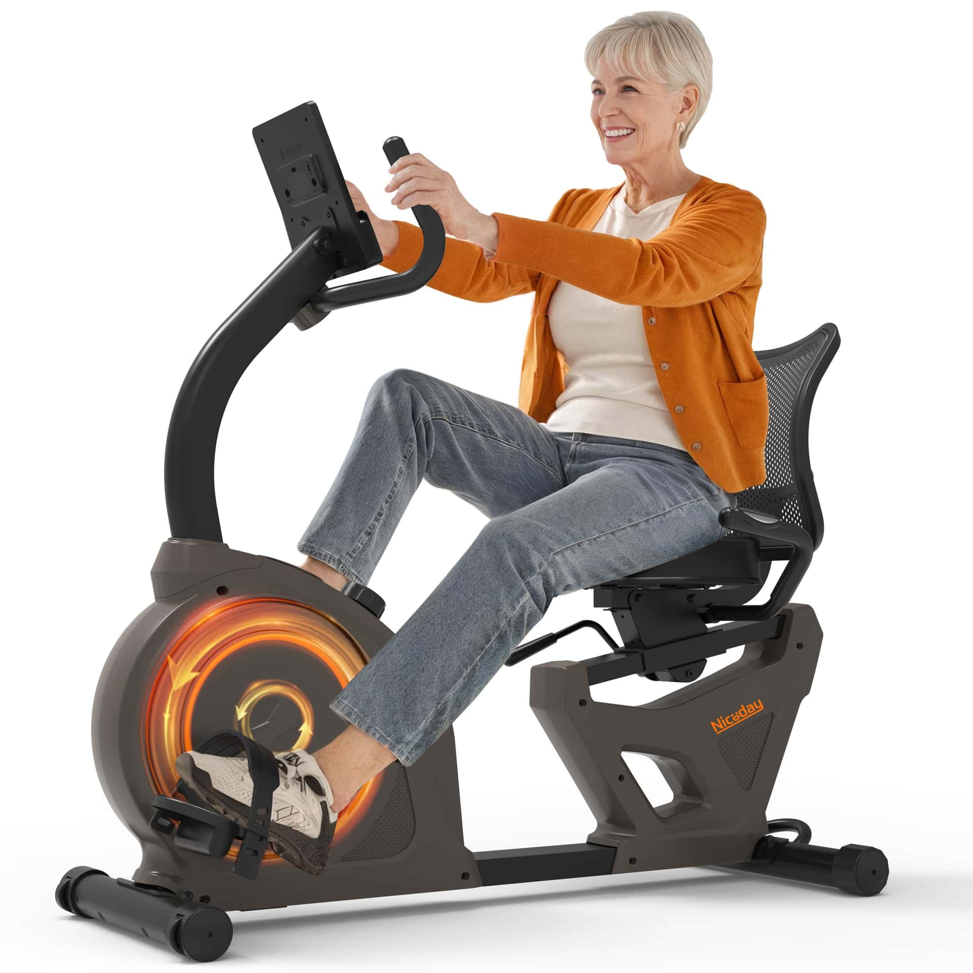 Niceday Liegeergometer für Senioren & Reha, 150kg