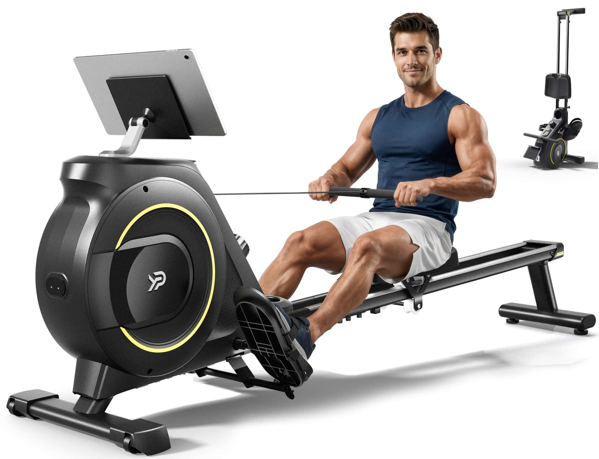 YPOO Rowing Machine for Home, 350 LB