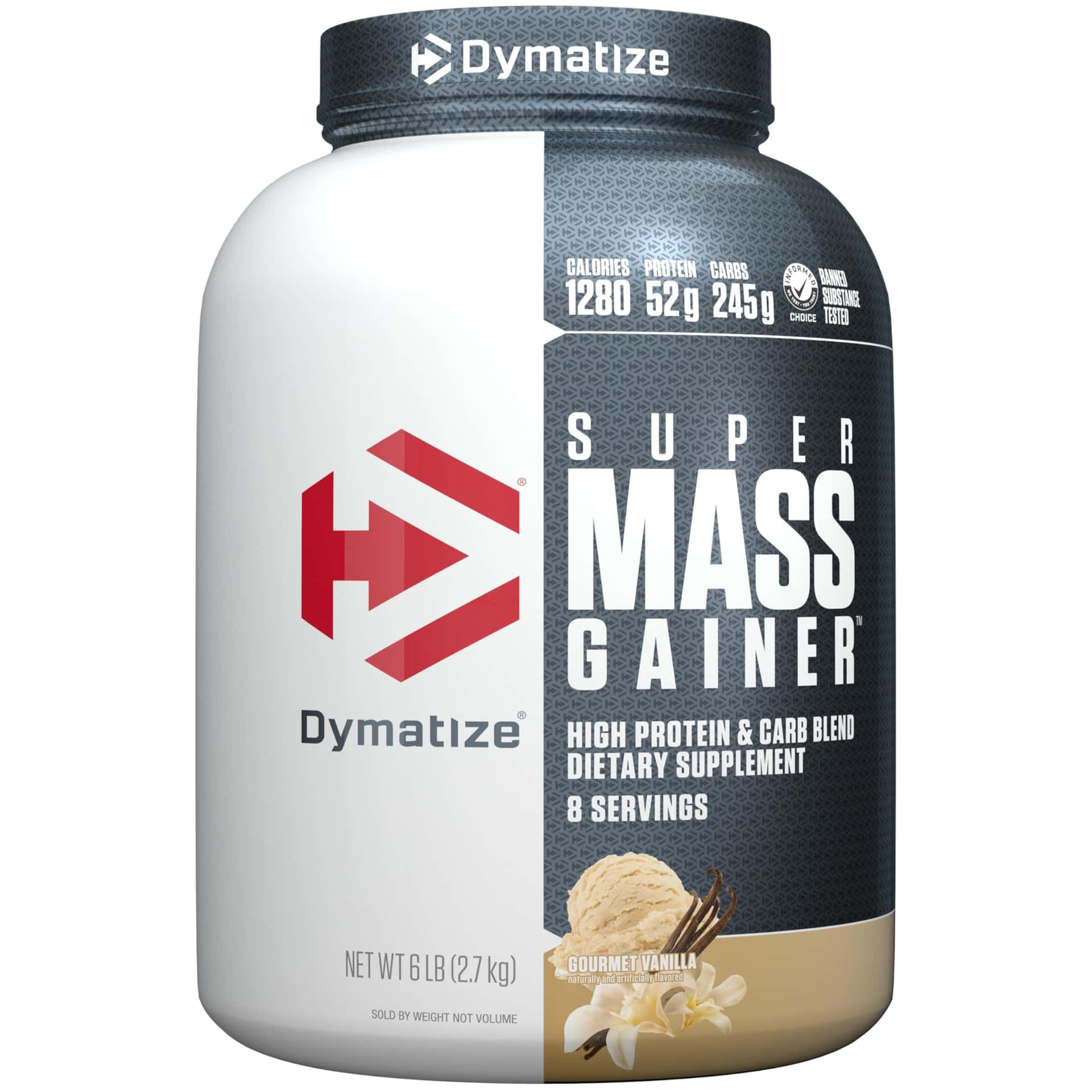 Dymatize Super Mass Gainer Protein Powder, Gourmet Vanilla, 52g