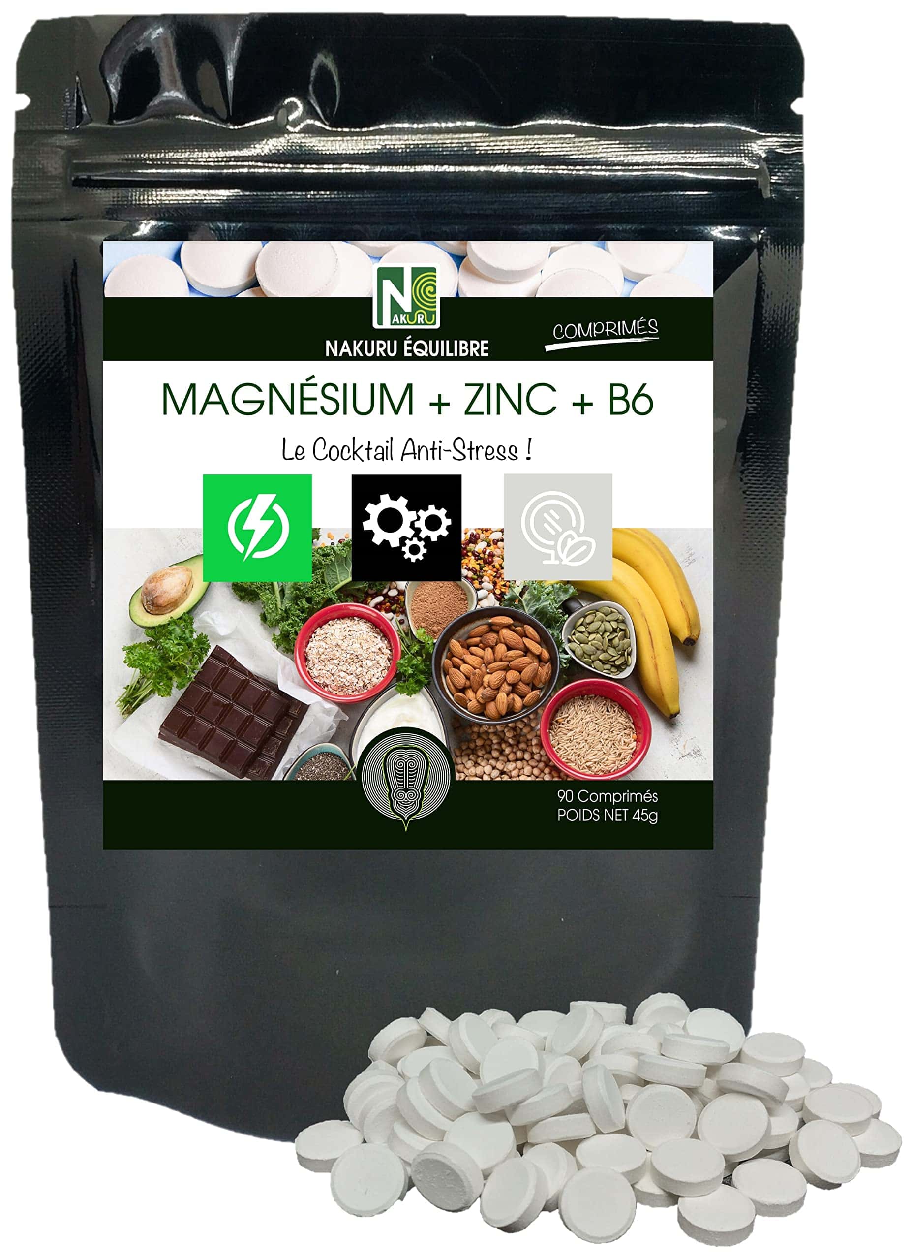 NAKURU |Magnésium + Zinc+ Vitamine B6