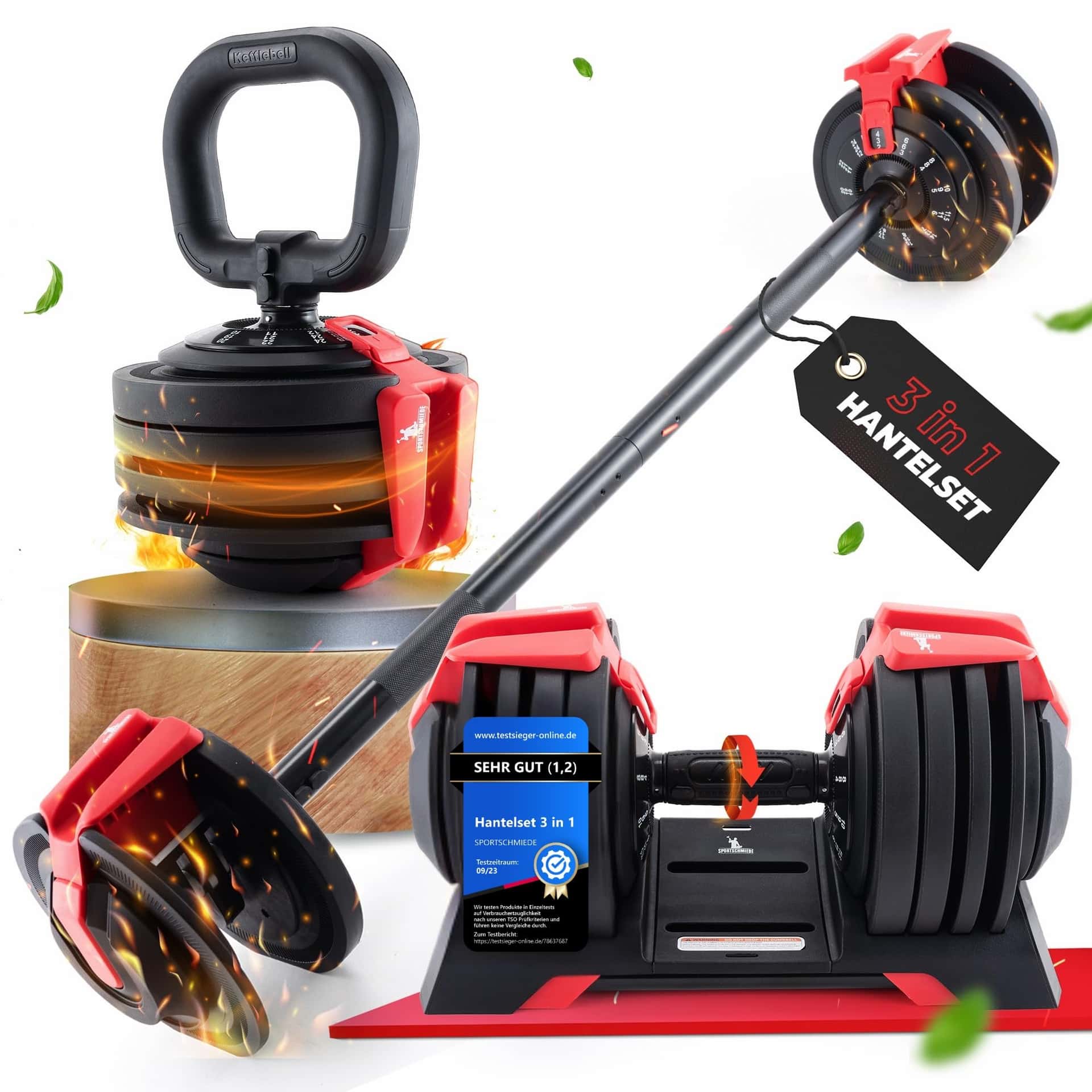 SPORTSCHMIEDE Hanteln Set 3-24kg