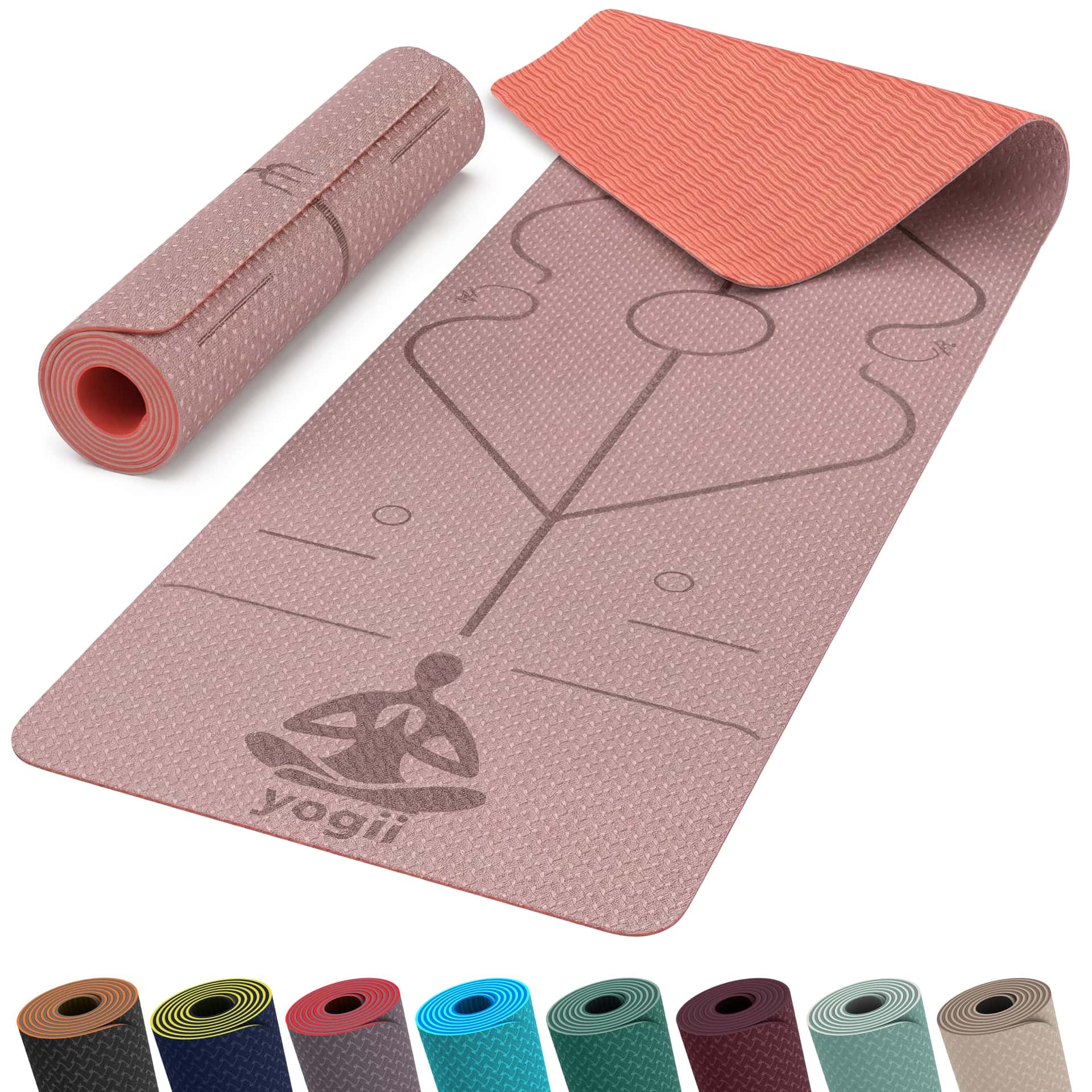 Yogii Tapis de Yoga 6 mm Antidérapant