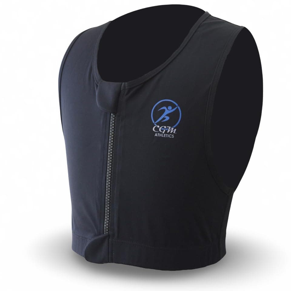 CGM Athletics Unisex Youth/Adult diabetes sports vest with phone pocket – Bild 2