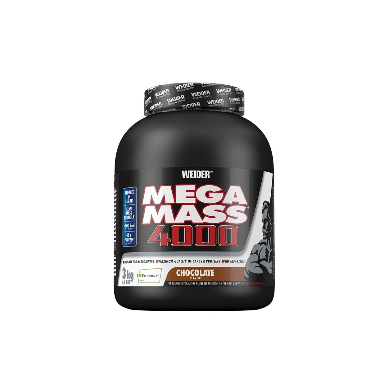 Weider Mega Mass 4000 - Weight Gainer Pulver mit 48g