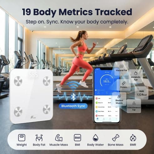 HomeFashion HFitness Báscula Inteligente de Grasa Corporal – Bild 4