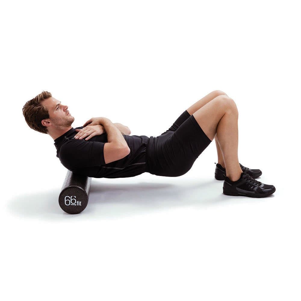 66fit Black Foam Roller 15x90cm – Bild 5