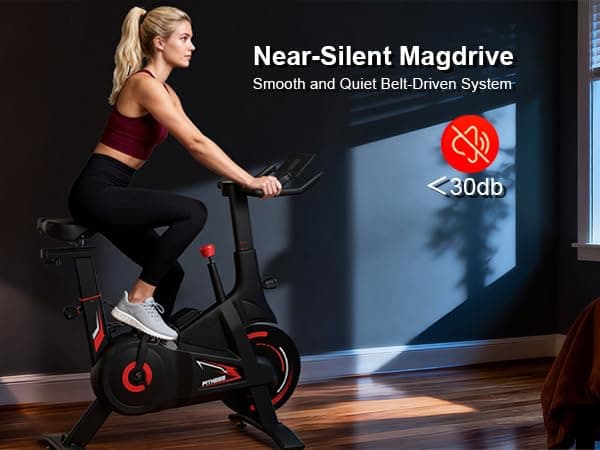BluEarth Self-Powered Heimtrainer Fahrrad, leise Magnetischem Widerstand,max. 150KG – Bild 5