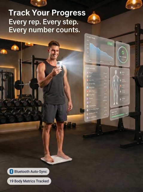 HomeFashion HFitness Báscula Inteligente de Grasa Corporal – Bild 2