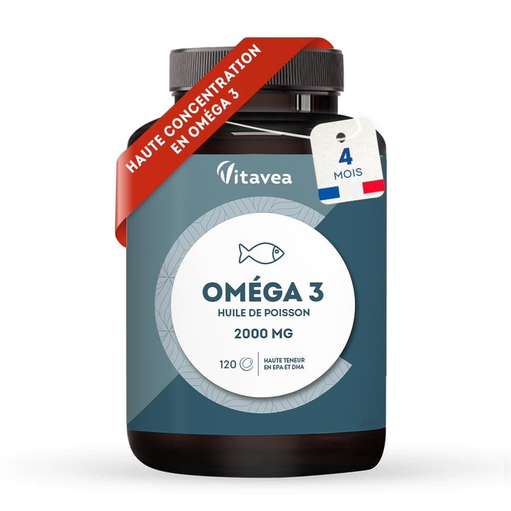 Vitavea Omega 3 Huile de Poissons Sauvages 2 000mg