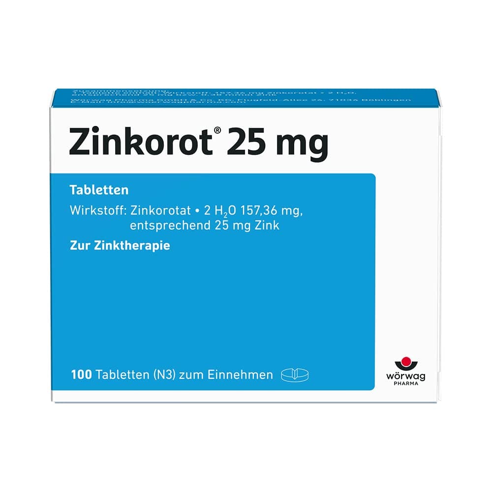 ZINKOROT 25 Tabletten