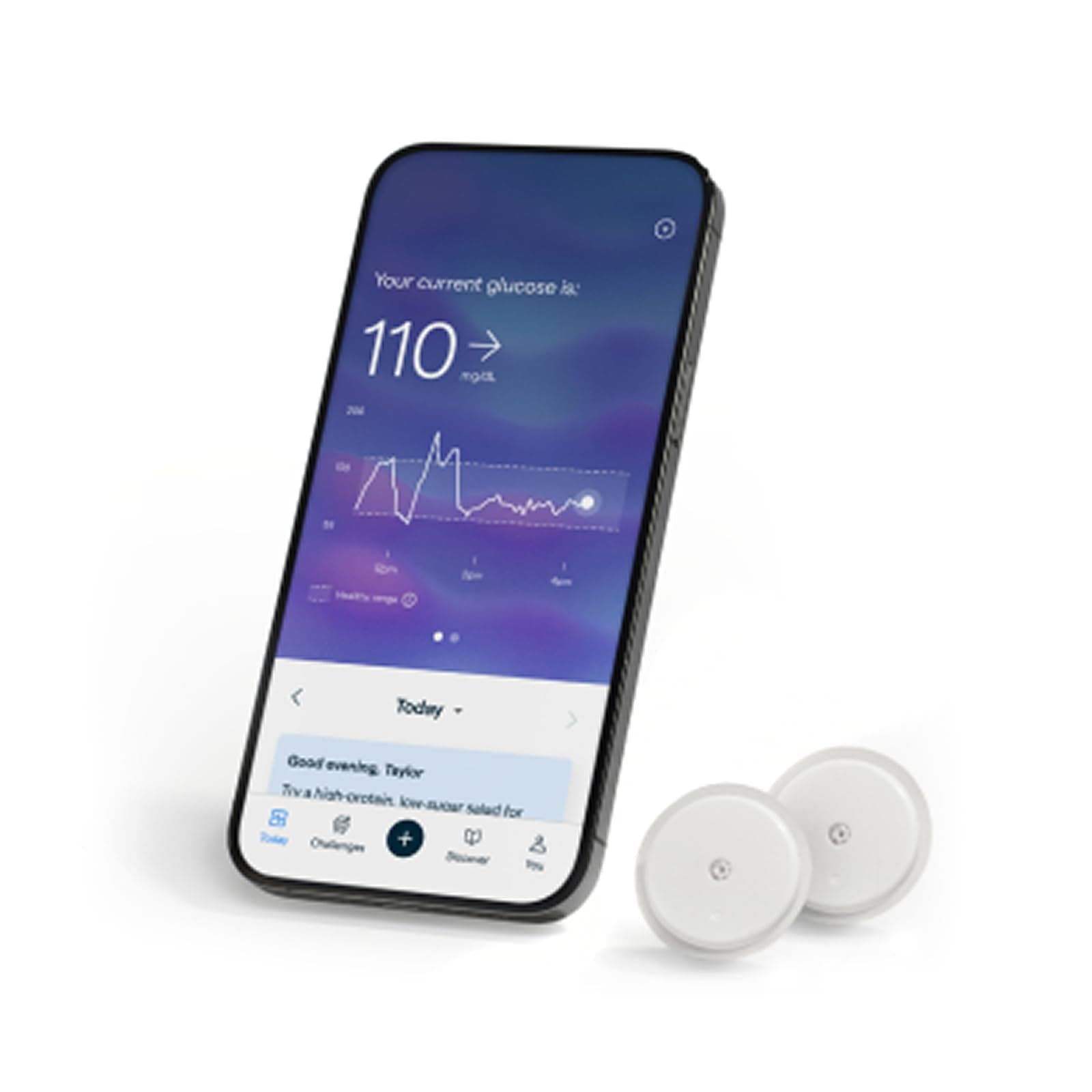 Lingo Continuous Glucose Monitor (CGM) & App (Pack of 2).