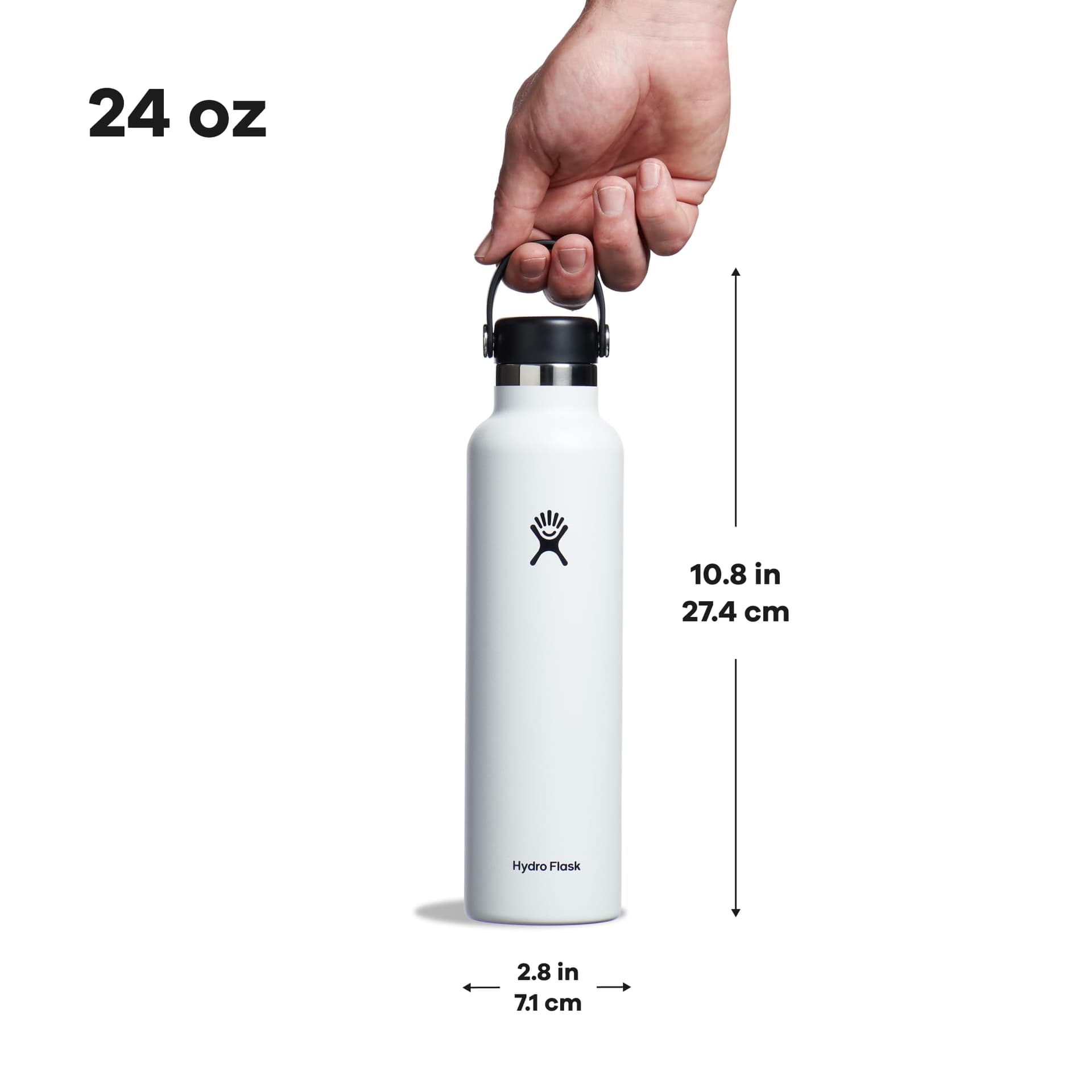 Hydro Flask Water Bottle - Insulated Stainless Steel - Non Spill, Leakproof in 24 Oz – Bild 7