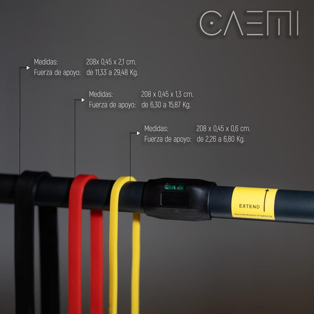 Caemi Barra dominadas pared ajustable 72-110 cm, hasta 200 kg – Bild 2