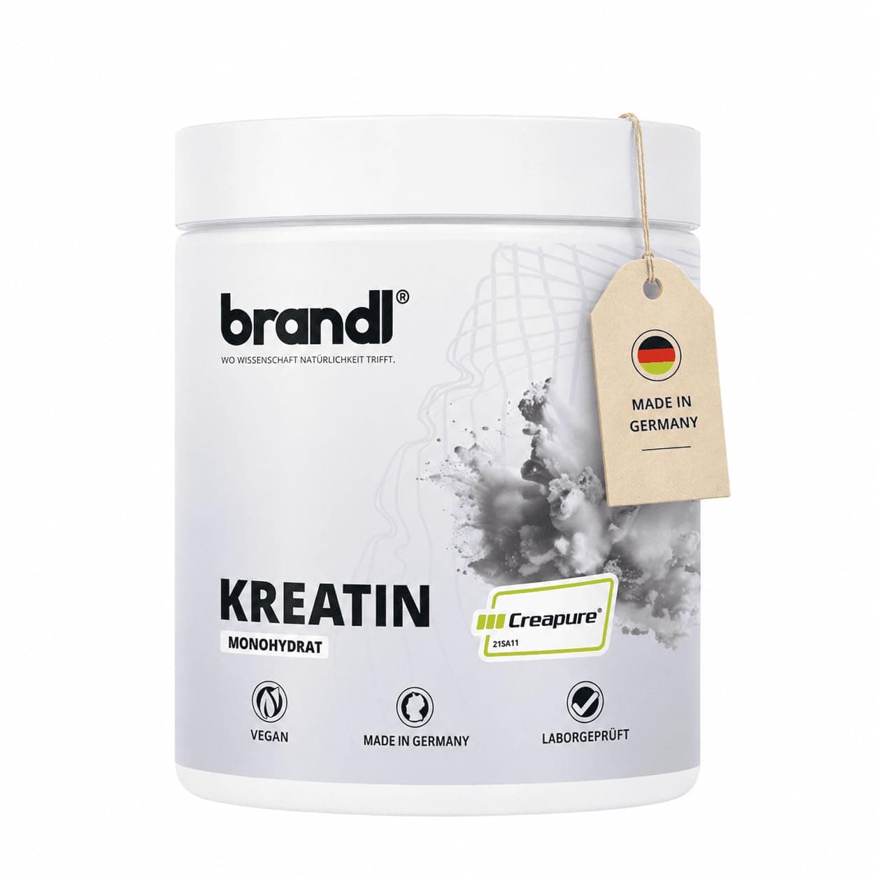 brandl Kreatin Pulver Monohydrat CREAPURE 500g