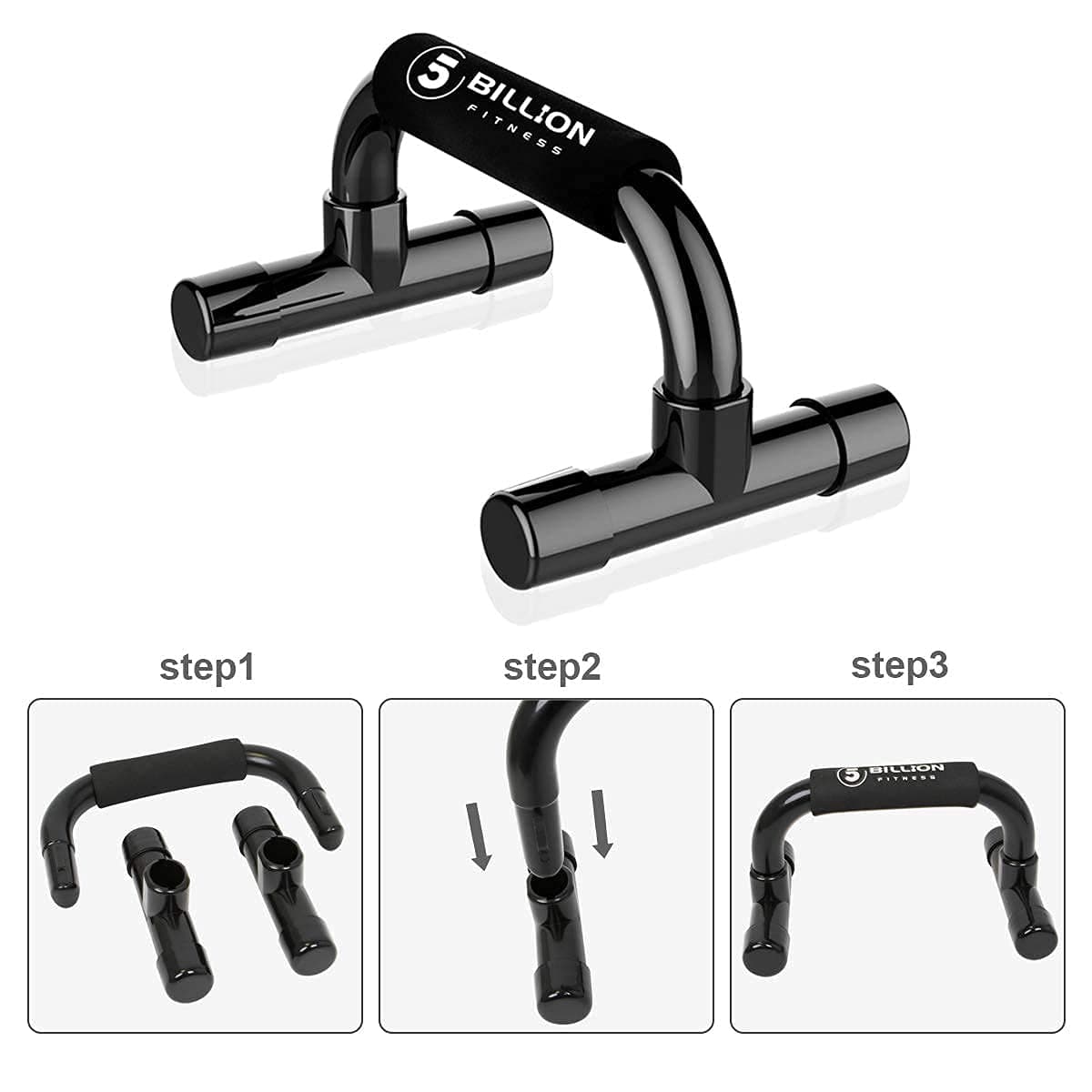 5BILLION FITNESS 5BILLION Maniglie per Flessioni Push Up Bars Stand – Bild 4