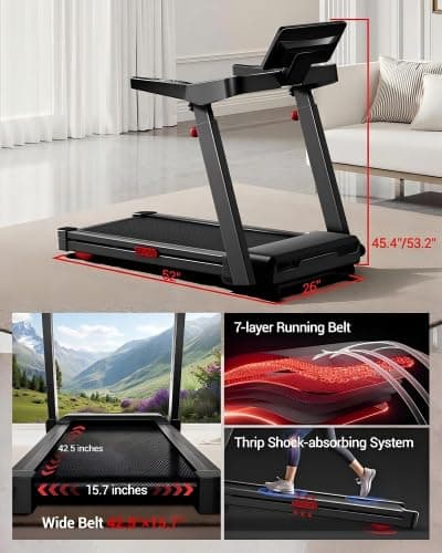 UMAY Treadmills for Home with 20% Auto Incline – Bild 5