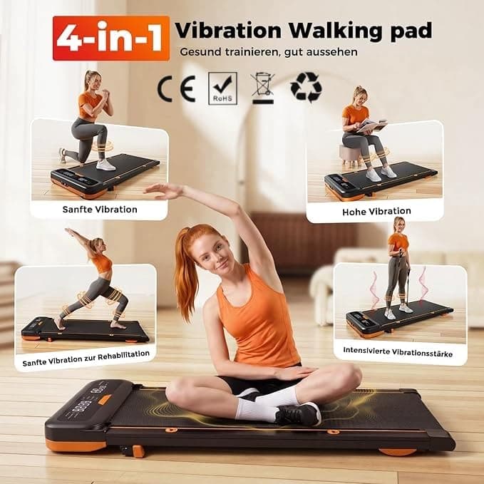 JAGJOG Walking Pad mit 7% Steigung,4 in 1 Laufband für Zuhause mit – Bild 4