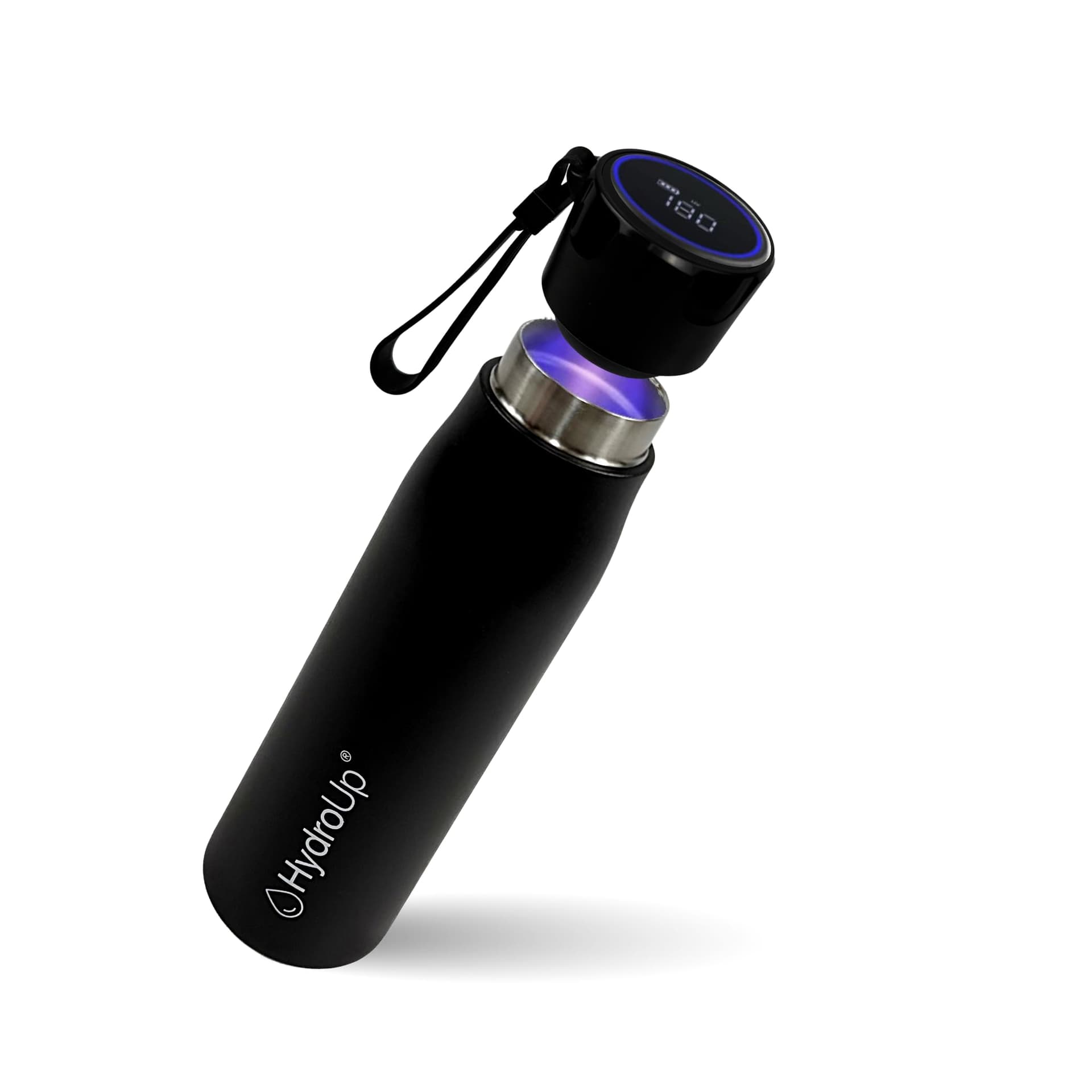 HydroUp Selbstreinigende Trinkflasche mit smartem Deckel für