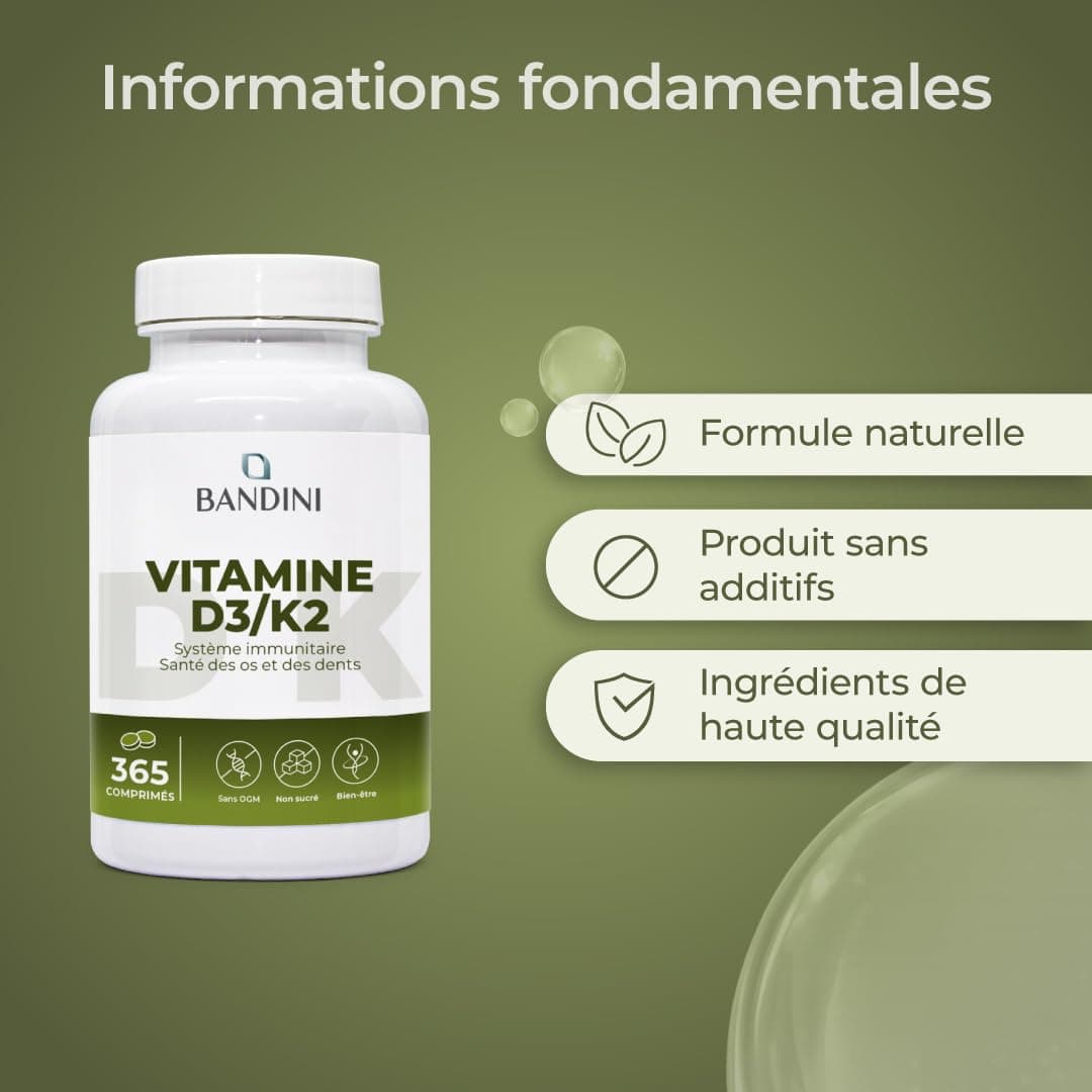 BANDINI ® Vitamina D3 K2 | 365 COMPRESSE – Bild 6