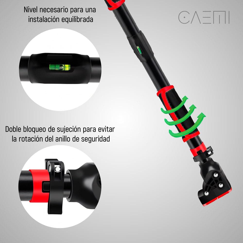 Caemi Barra dominadas pared ajustable 72-110 cm, hasta 200 kg – Bild 5